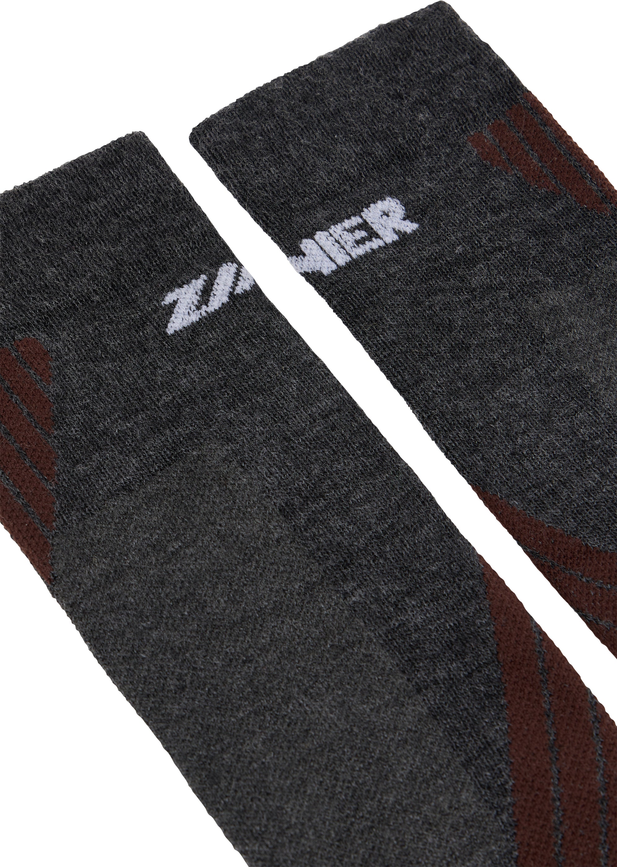 zanier-alpine-socks-skisocken-merinowolle-mittelgrau-schwarz image 4