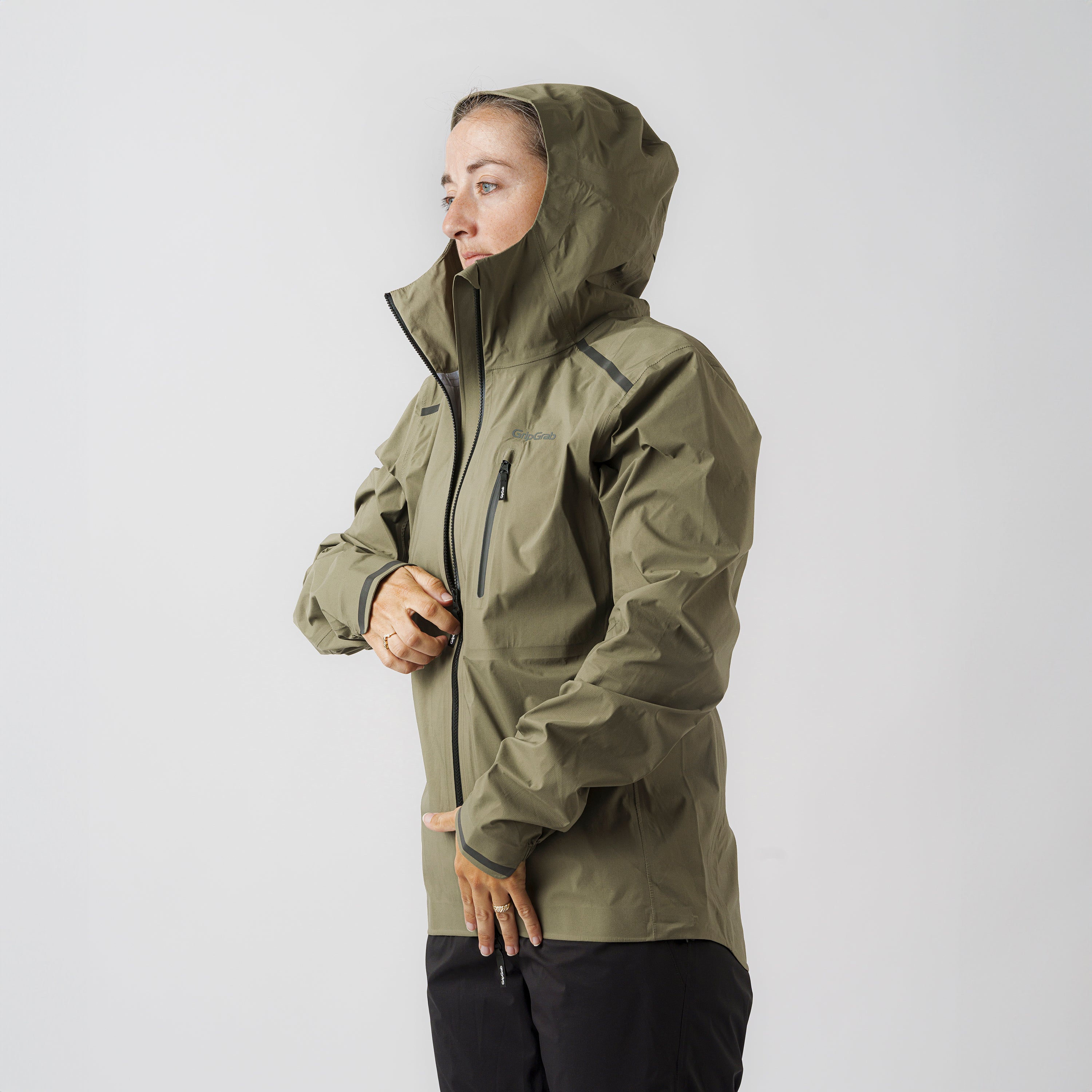 gripgrab-explr-regenjacke-olive-green-wasserdicht-leicht image 5
