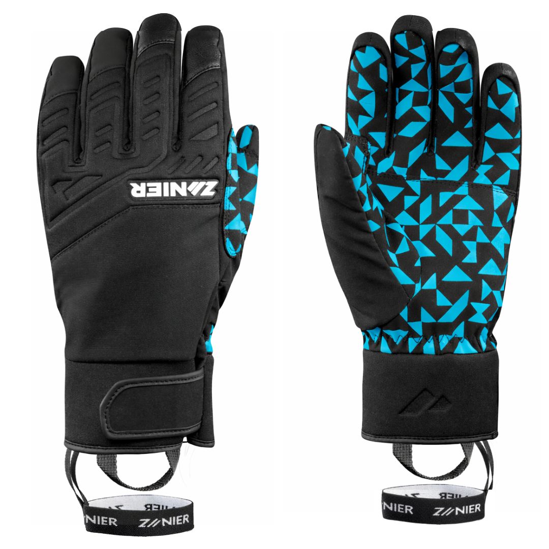 zanier-spring-stx-skihandschuhe-gr-8-schwarz-weiss-neopren-wasserdicht image 4