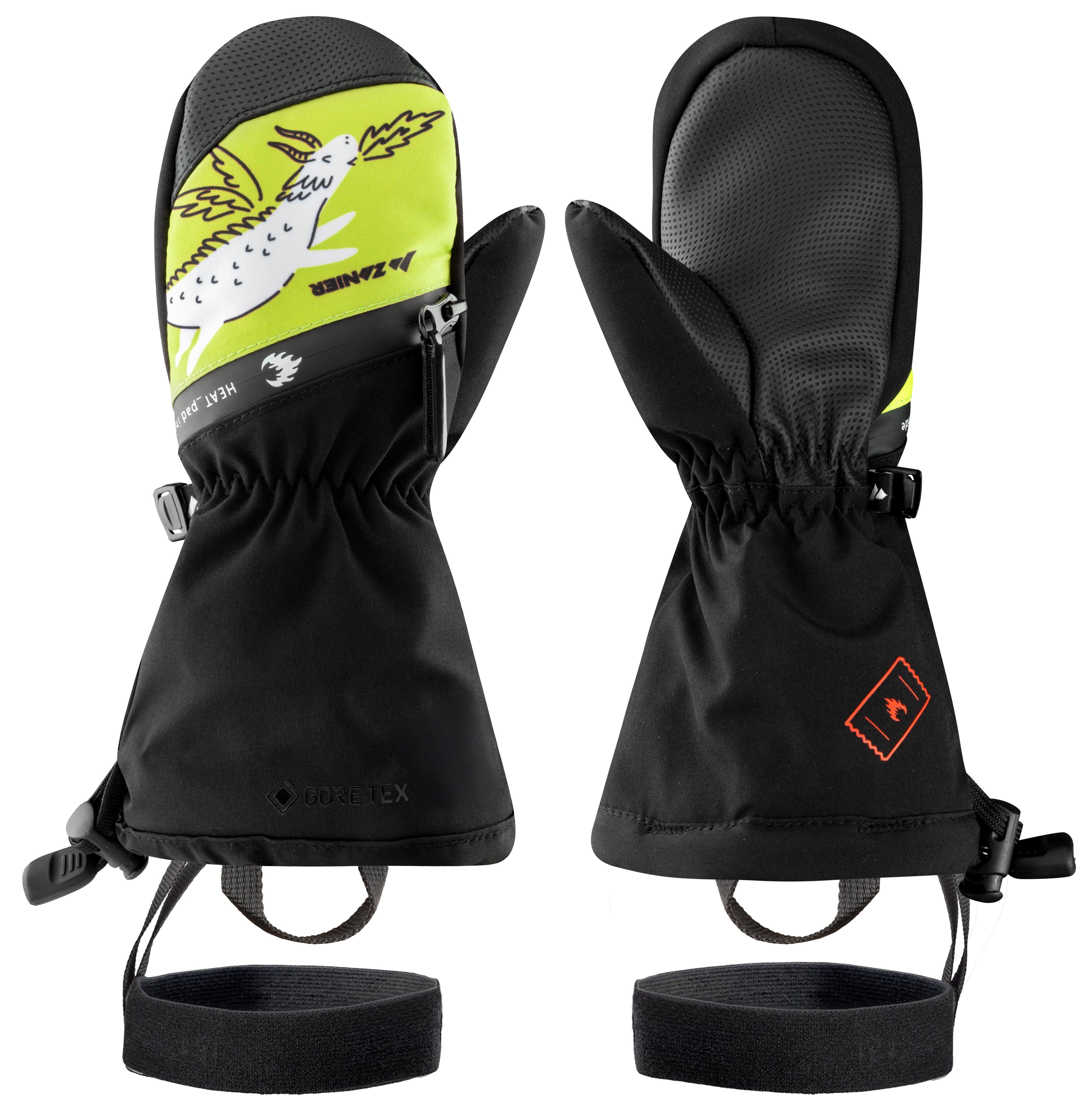 zanier-heat-pads-gtx-mitten-kinder-f-ustlinge-schwarz image 4