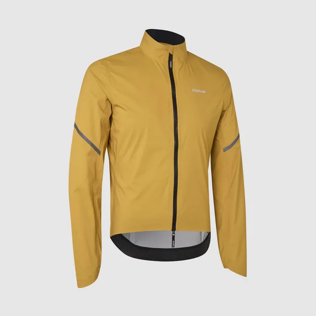 gripgrab-pacr-wasserdichte-fahrrad-regenjacke-senfgelb-leicht image 1