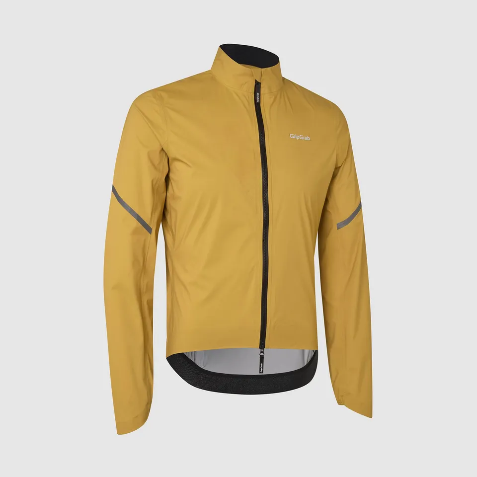 gripgrab-pacr-wasserdichte-fahrrad-regenjacke-senfgelb-leicht image 1