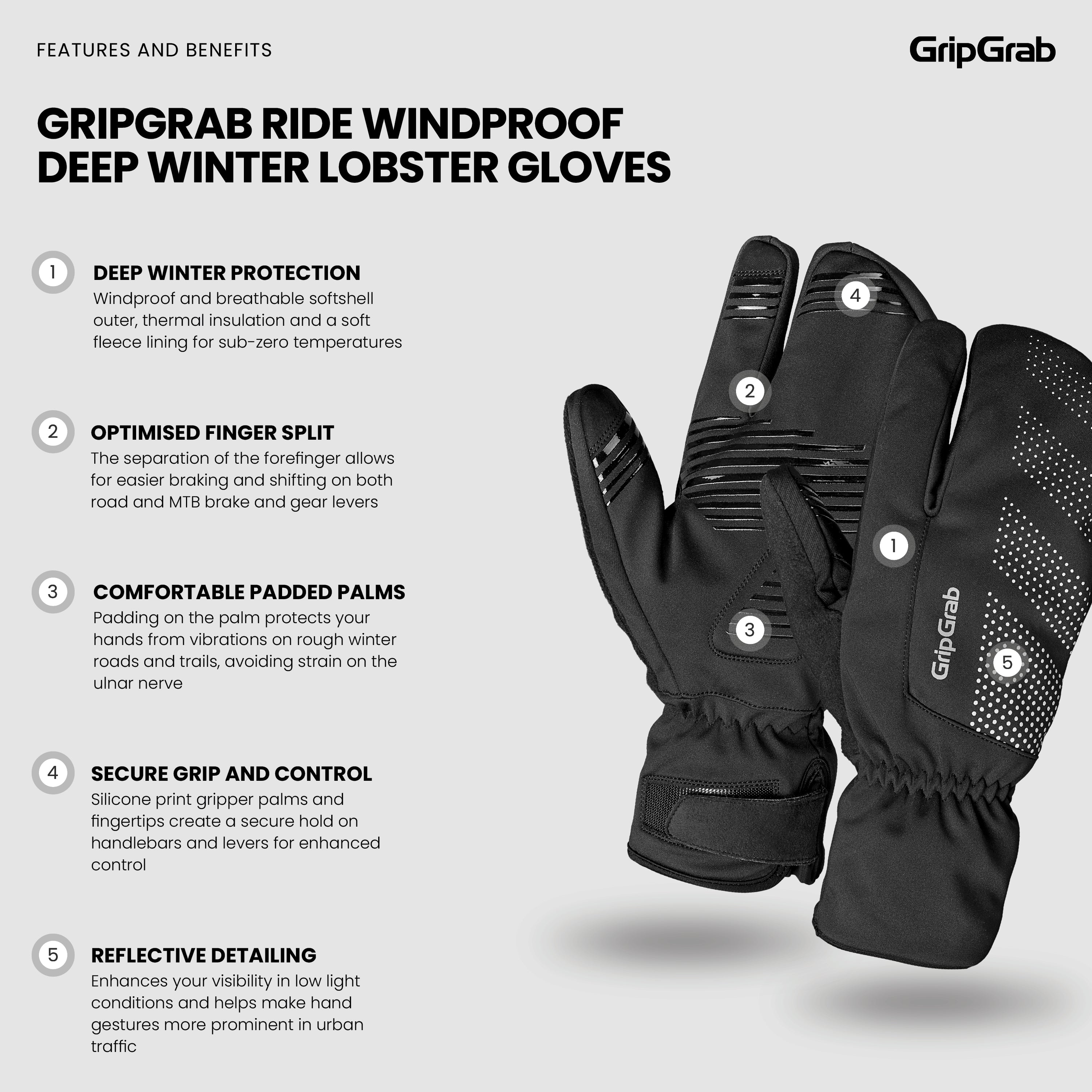gripgrab-ride-lobster-fahrradhandschuhe-schwarz-m-winddicht image 7
