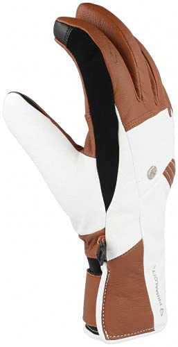 kinetixx-annouk-damen-skihandschuh-braun-7-5-leder image 5