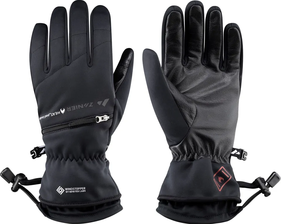 zanier-heat-pads-outdoor-ws-handschuhe-schwarz-windstopper image 1