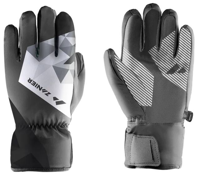 zanier-sillian-stx-2-0-skihandschuhe-gr-5-schwarz-weiss-wasserdicht image 1