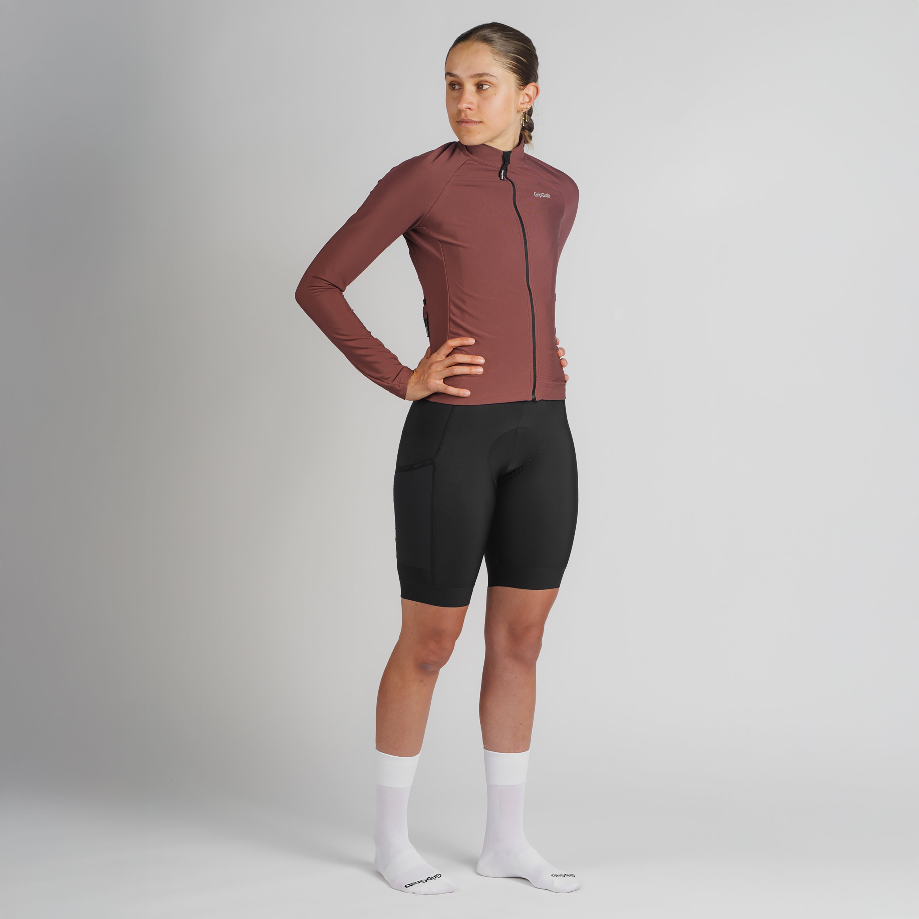 gripgrab-pacr-thermal-radtrikot-damen-schwarz-langarm image 2
