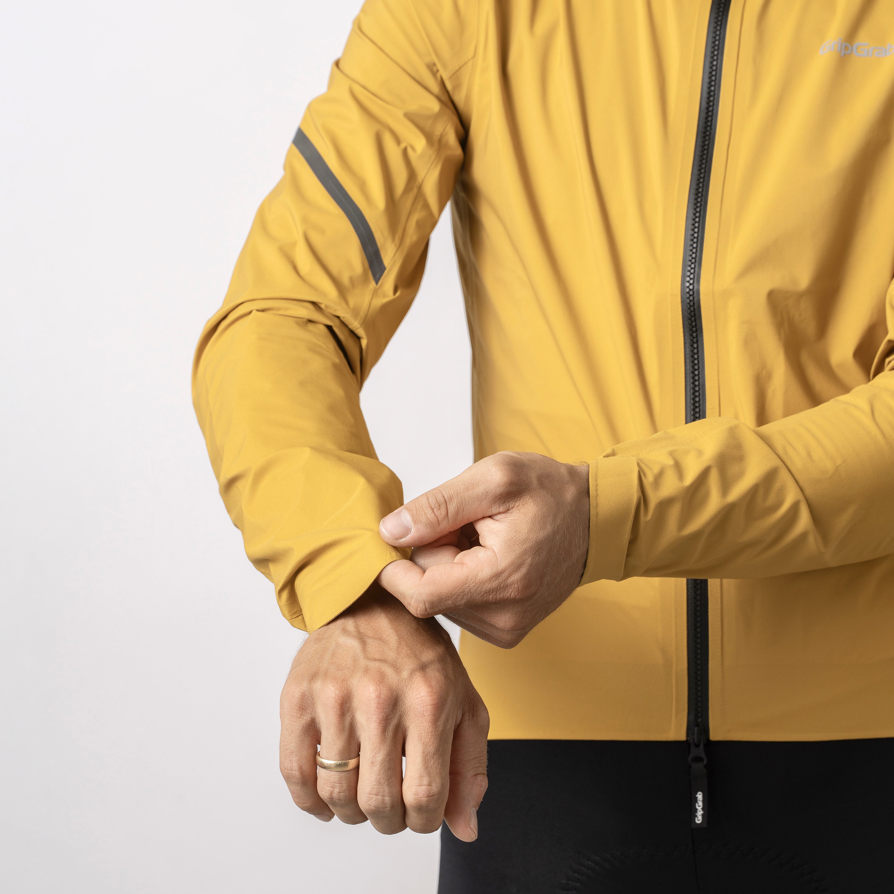 gripgrab-pacr-wasserdichte-fahrrad-regenjacke-senfgelb-leicht image 3