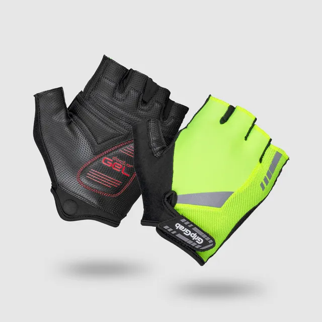gripgrab-ride-progel-hi-vis-fahrradhandschuhe-gelb-kurz image 1