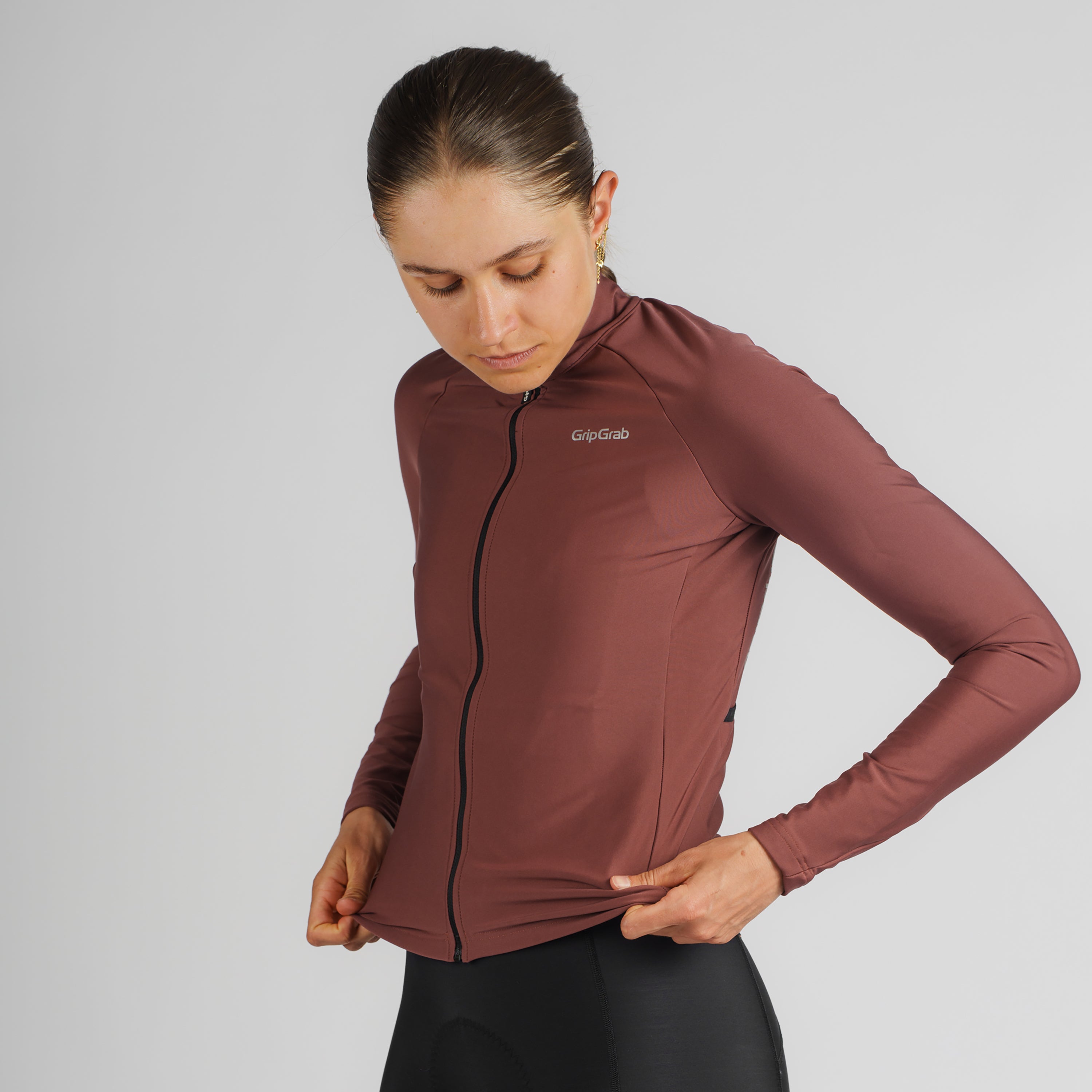 gripgrab-pacr-thermal-radtrikot-damen-schwarz-langarm image 5