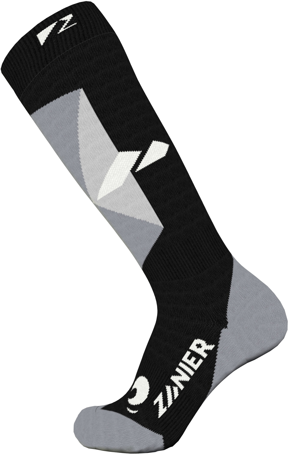 zanier-znowman-sock-kinder-socken-merinowolle-schwarz-silber image 4