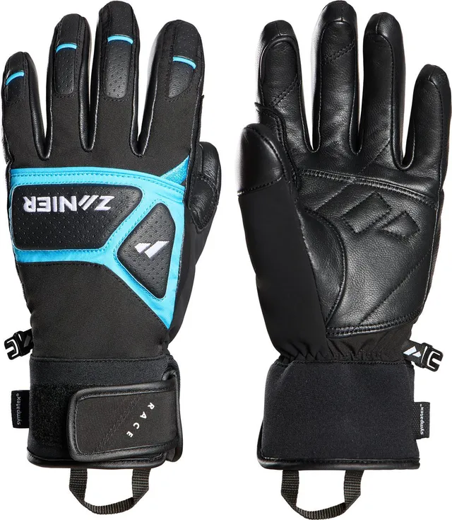zanier-race-pro-stx-juniors-skihandschuhe-schwarz-neonfuchsia image 1