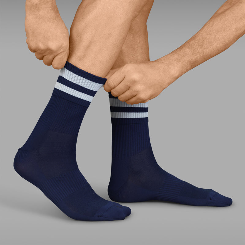 gripgrab-original-stripes-crew-radsocken-navy-xs image 2
