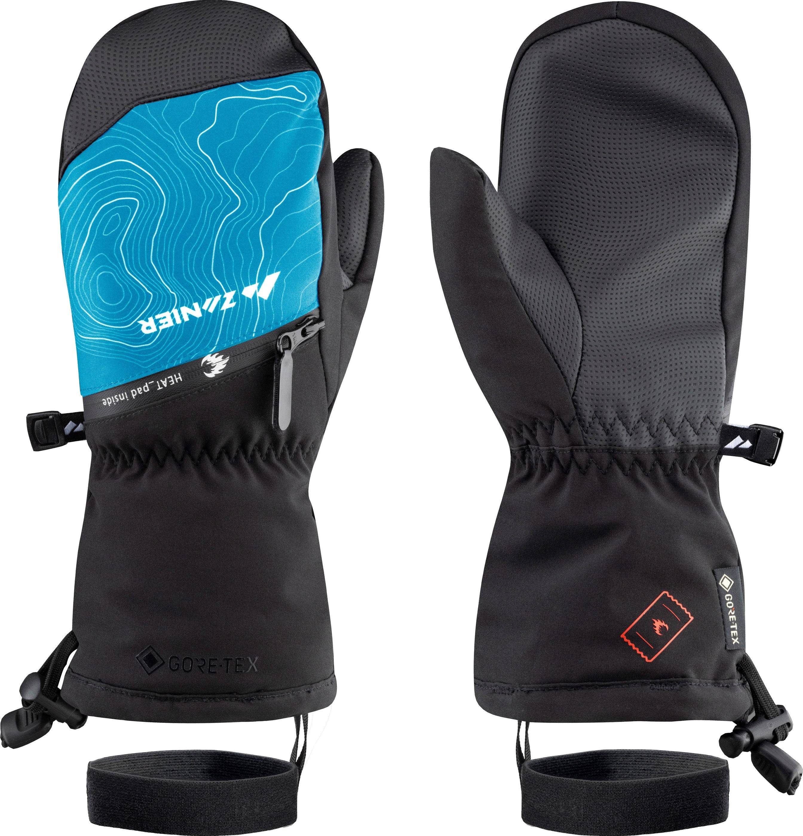 zanier-heat-pads-gtx-mitten-junior-f-ustling-schwarz image 5