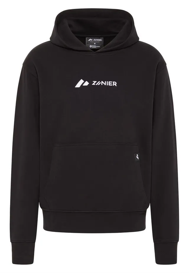 zanier-hoodie-sweatshirt-schwarz-bio-baumwolle-m image 1