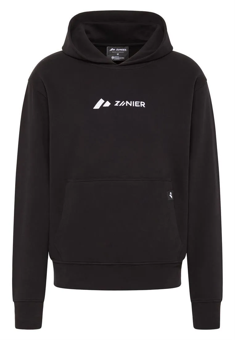 zanier-hoodie-sweatshirt-schwarz-bio-baumwolle-m image 1