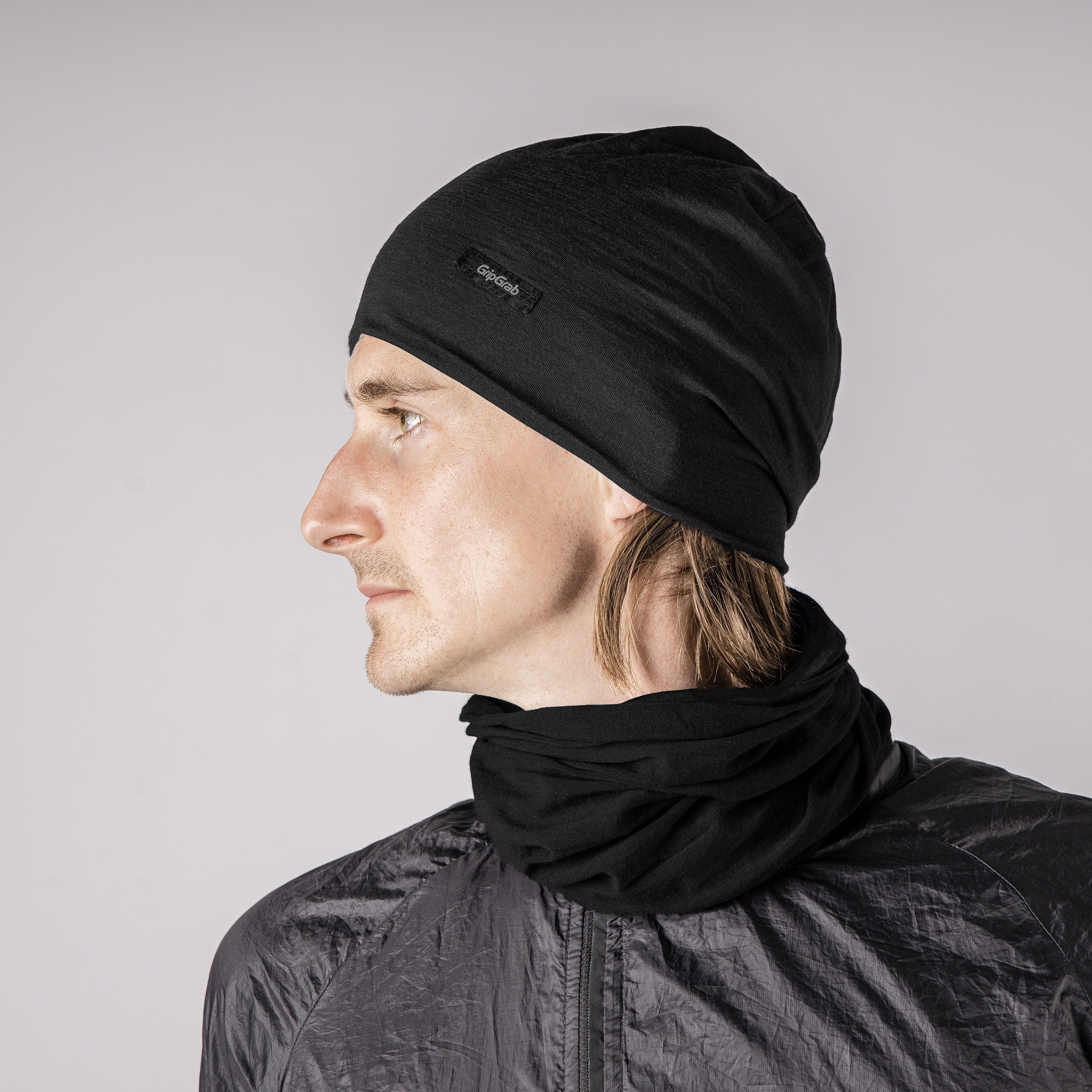 gripgrab-ride-merino-halstuch-grau-schlauchschal image 2
