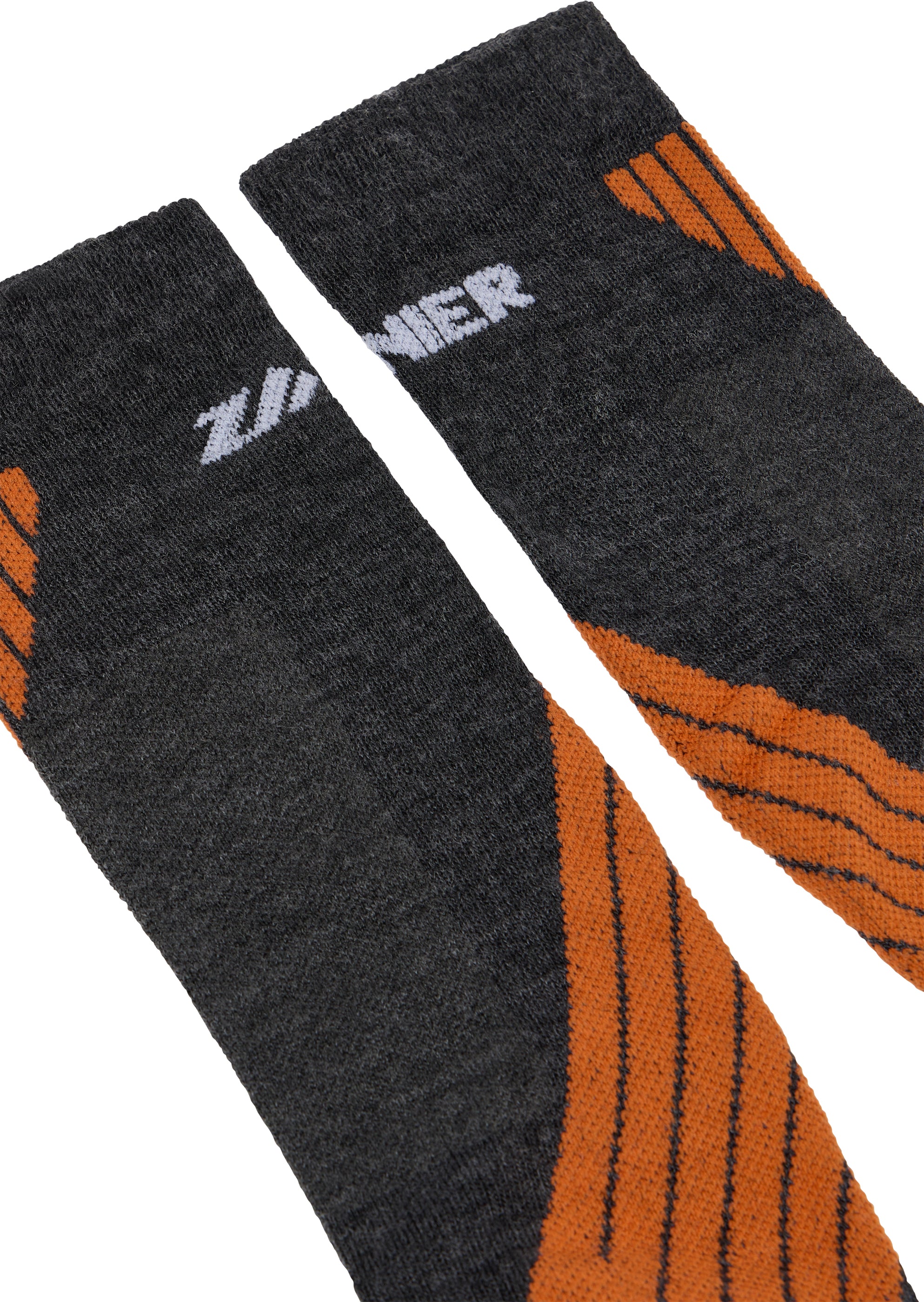 zanier-alpine-socks-skisocken-merinowolle-mittelgrau-schwarz image 2