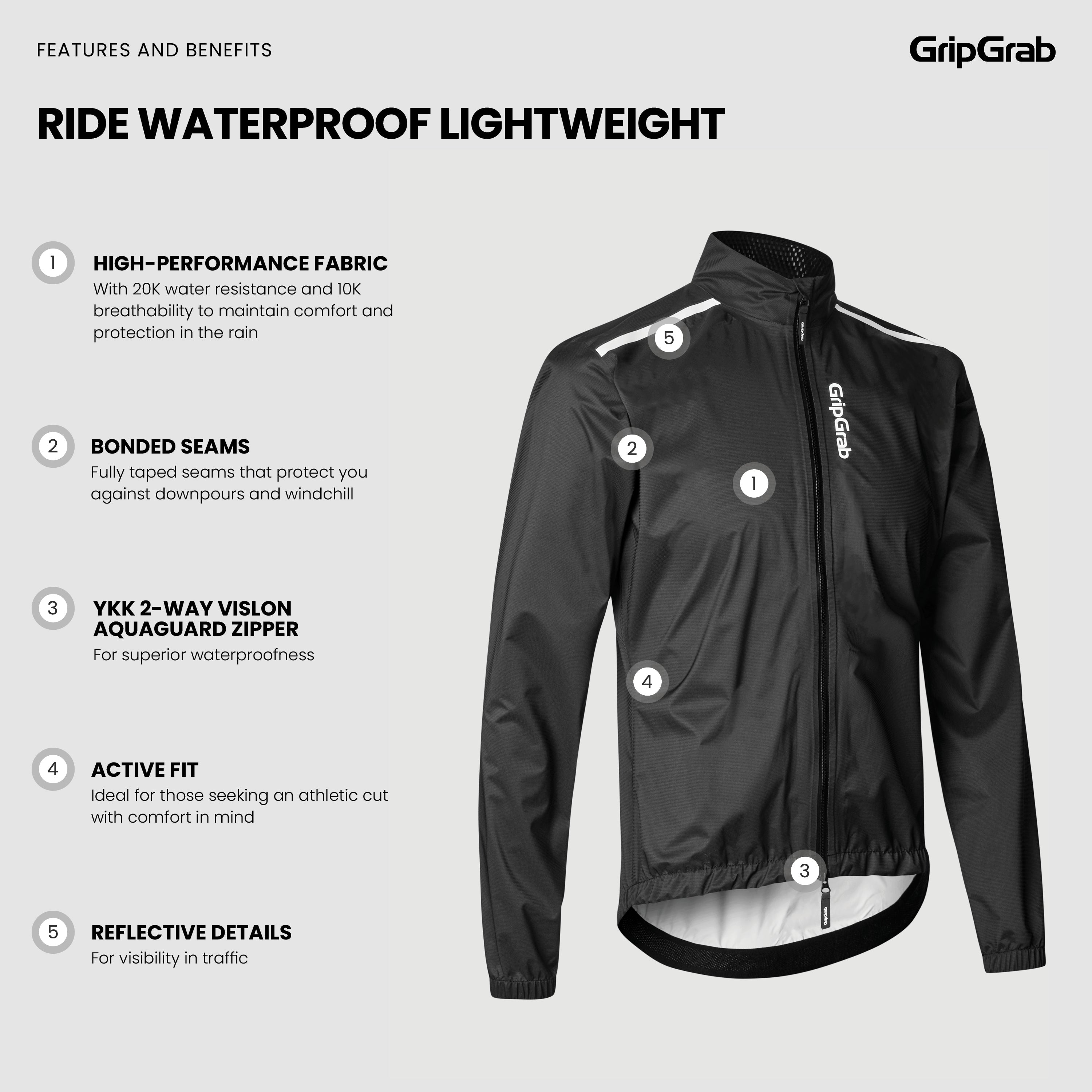 gripgrab-ride-regenjacke-wasserdicht-schwarz-leicht image 4