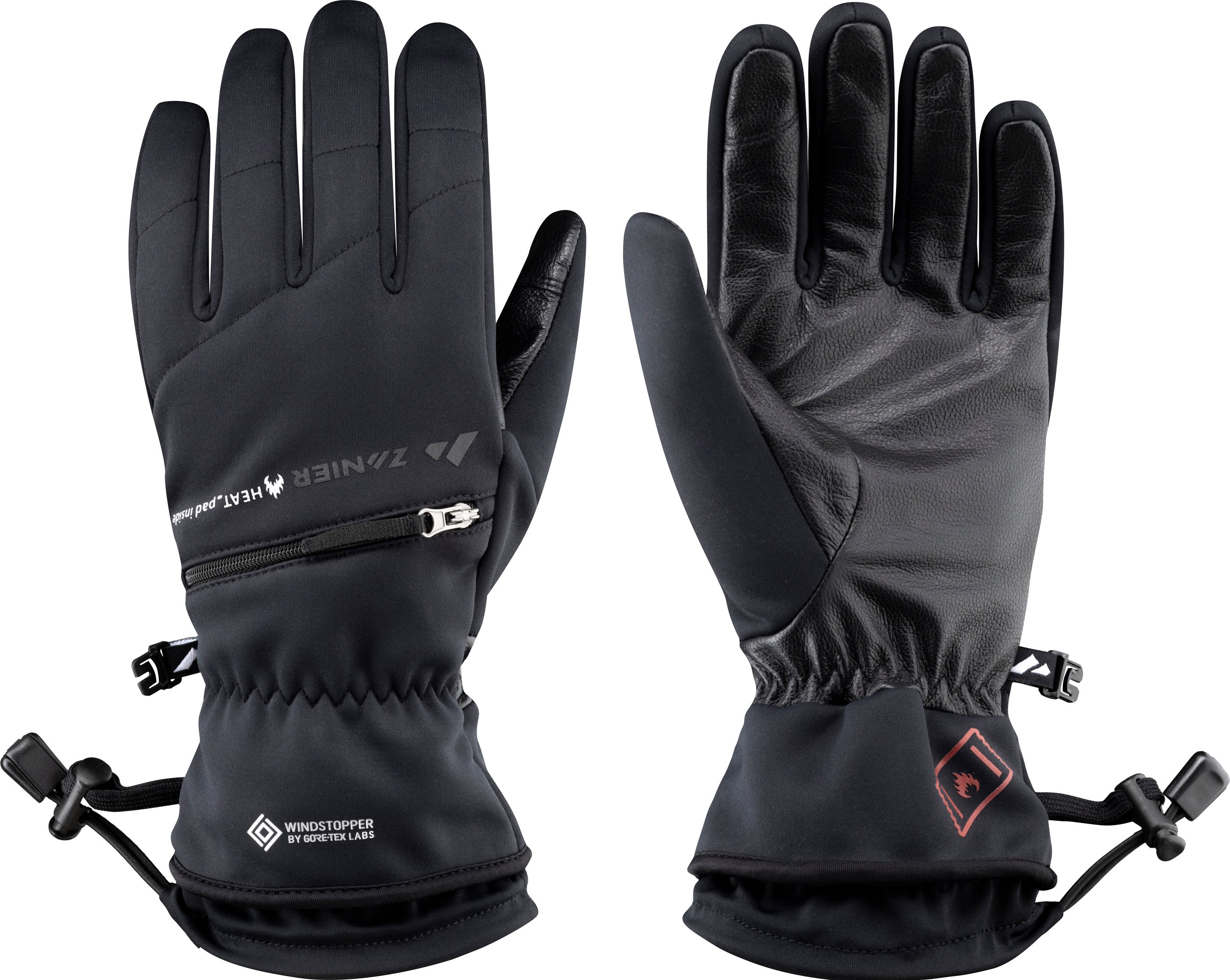 zanier-heat-pads-outdoor-ws-handschuhe-schwarz-windstopper image 1