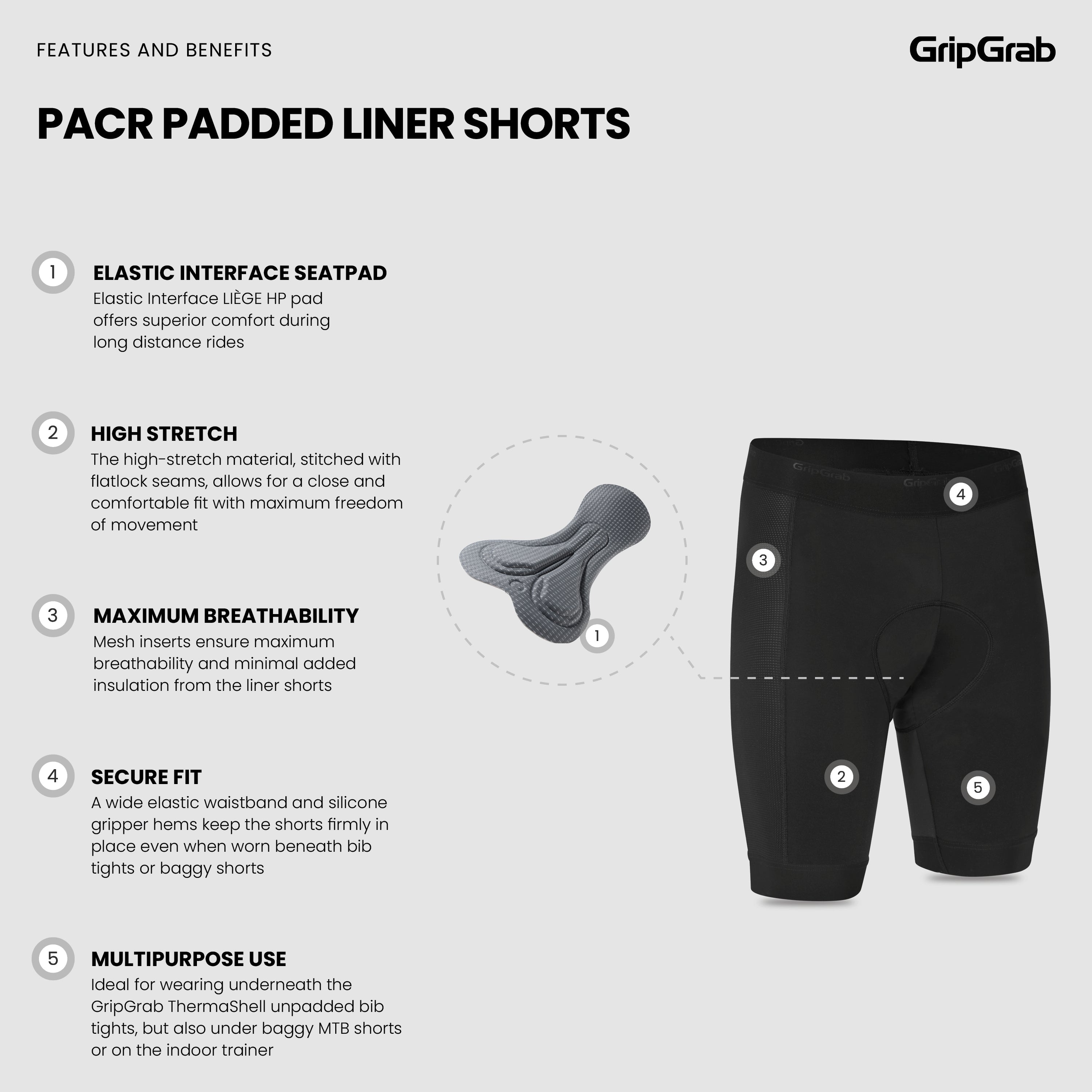 gripgrab-pacr-padded-liner-shorts-innenhose-herren-schwarz image 6
