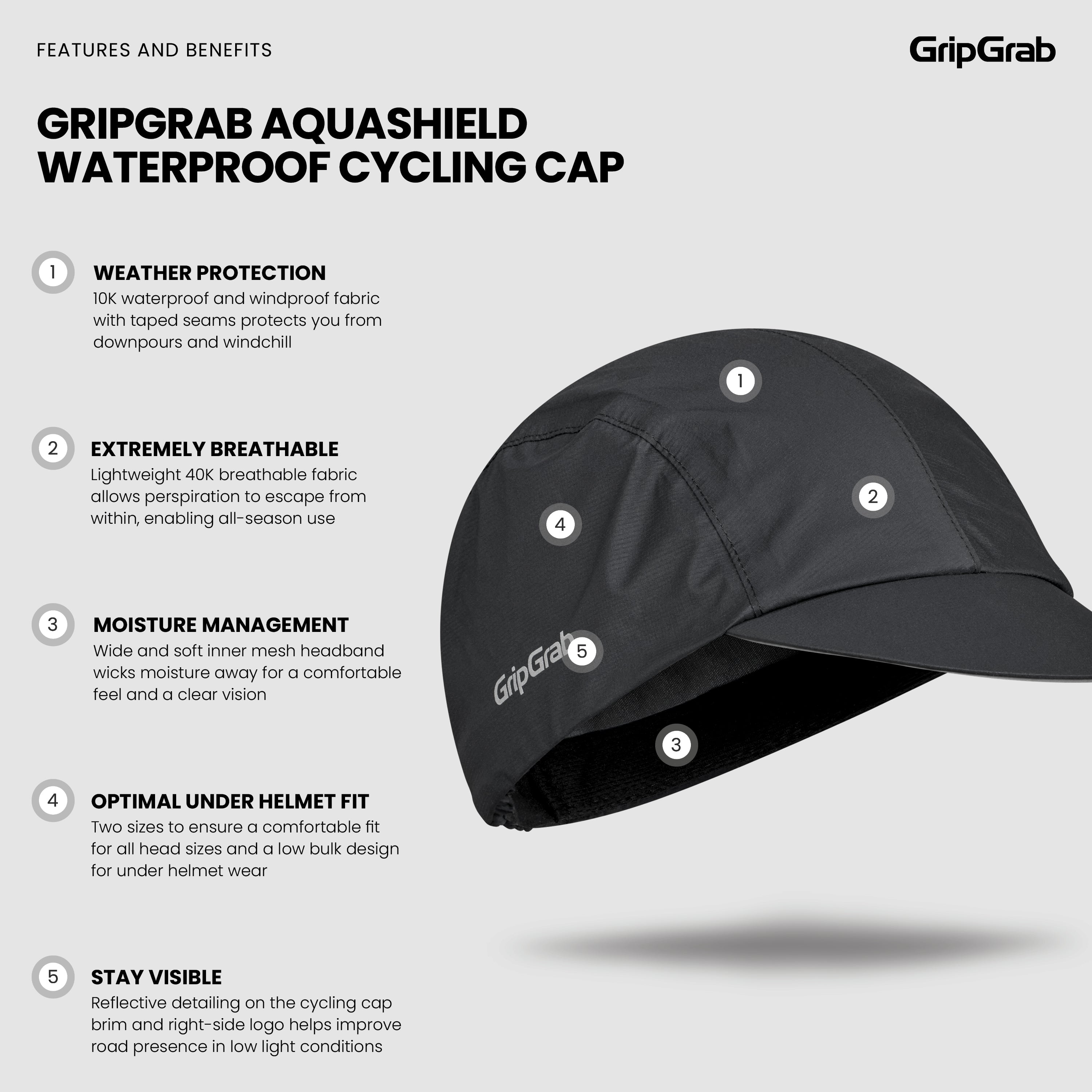 gripgrab-ride-aquashield-fahrradkappe-wasserdicht-unter-helm image 6