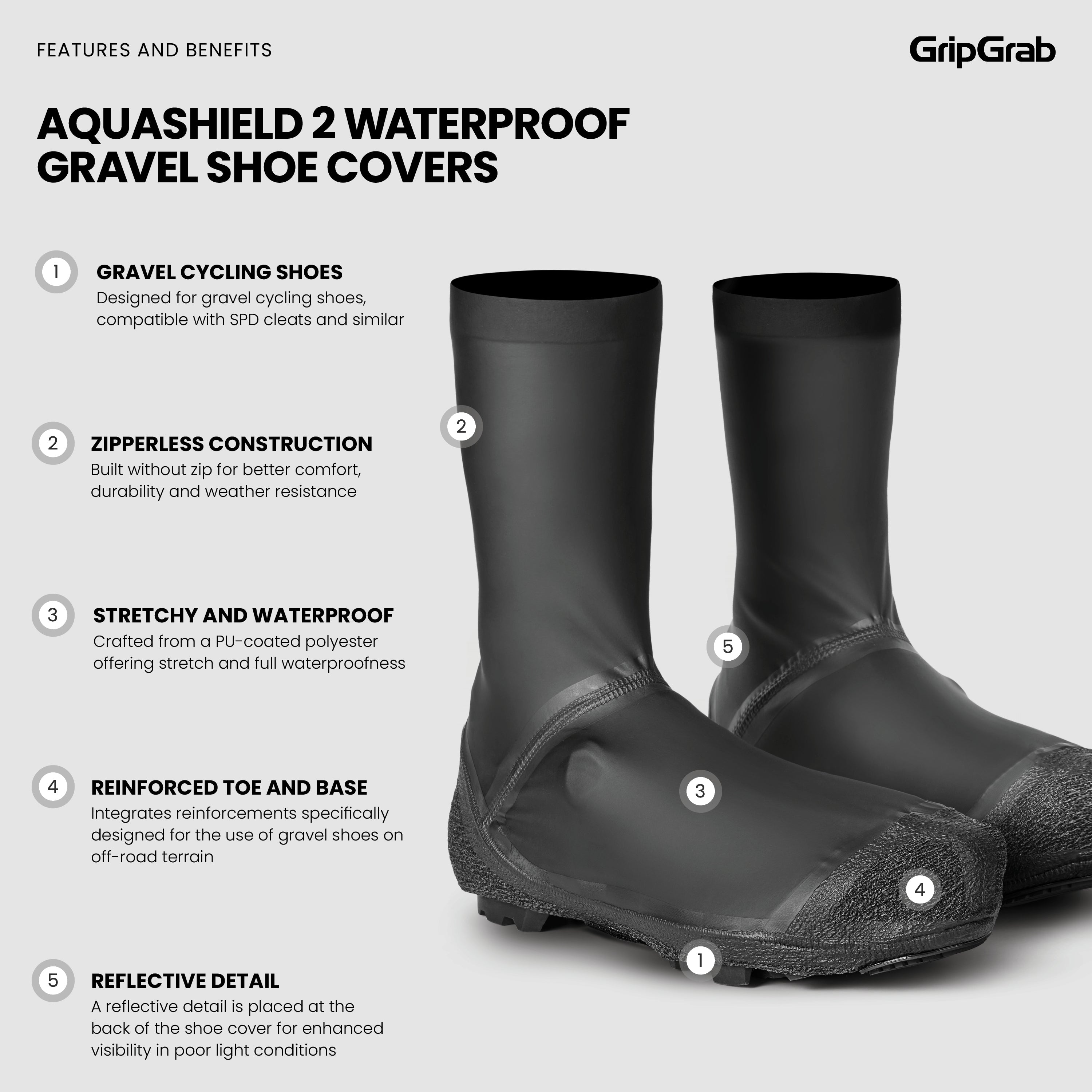 gripgrab-explr-aquashield-2-berschuhe-gravel-schwarz image 7