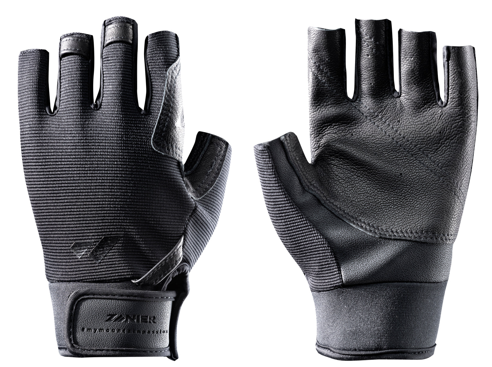 zanier-roter-turm-klettersteig-handschuhe-schwarz-leder image 4