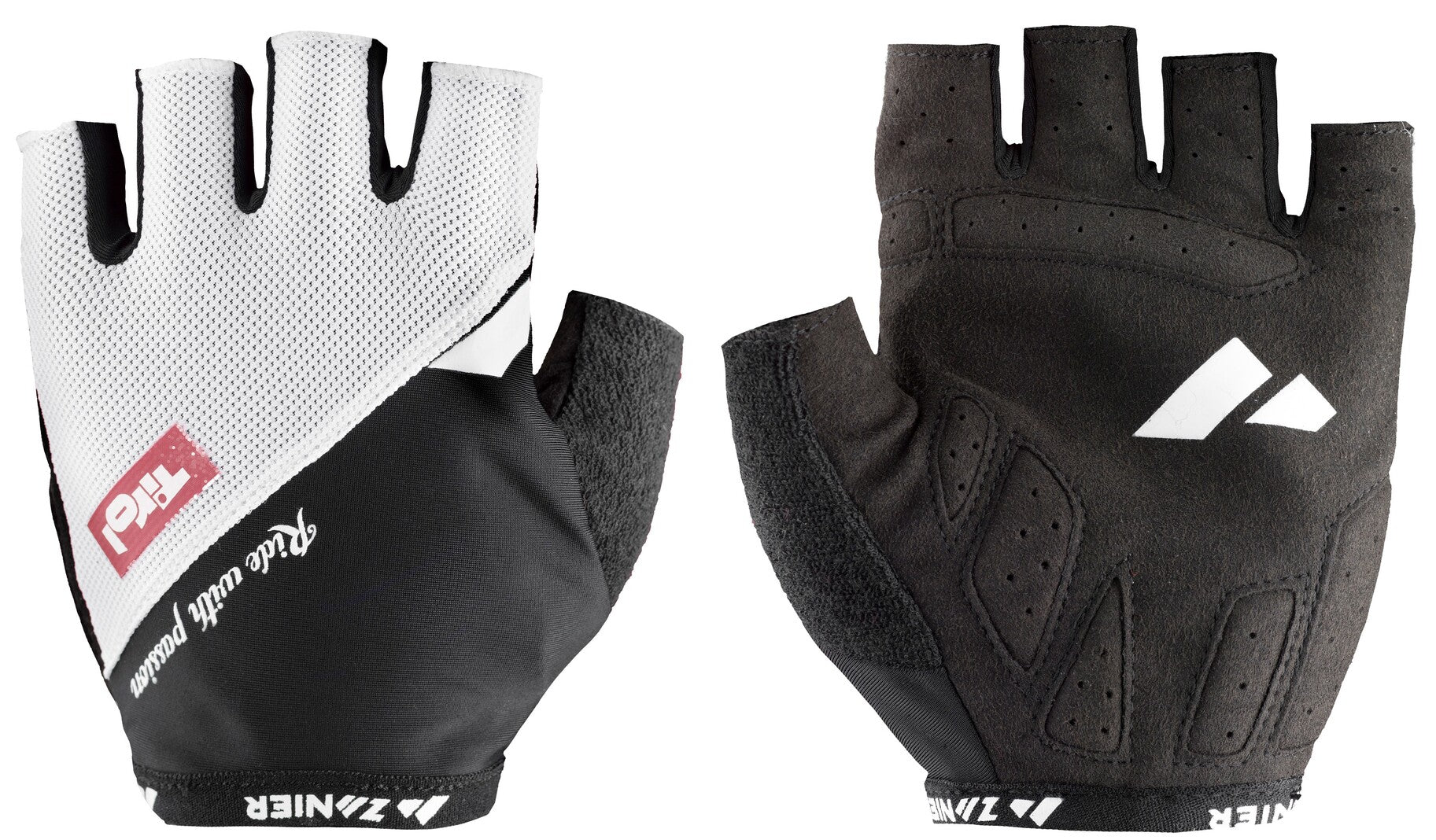 zanier-cycling-team-glove-fahrradhandschuhe-schwarz-weiss image 2
