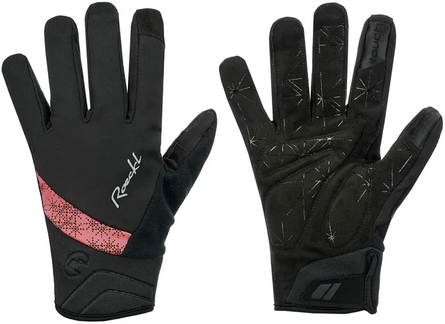 roeckl-waldau-damen-winter-fahrradhandschuhe-schwarz-coral-gr-7 image 1