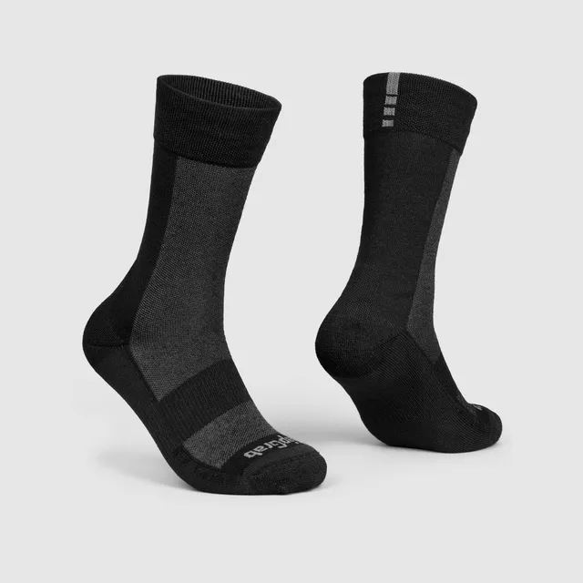 gripgrab-ride-alpine-merino-high-cut-wintersocken-schwarz-merinowolle image 1