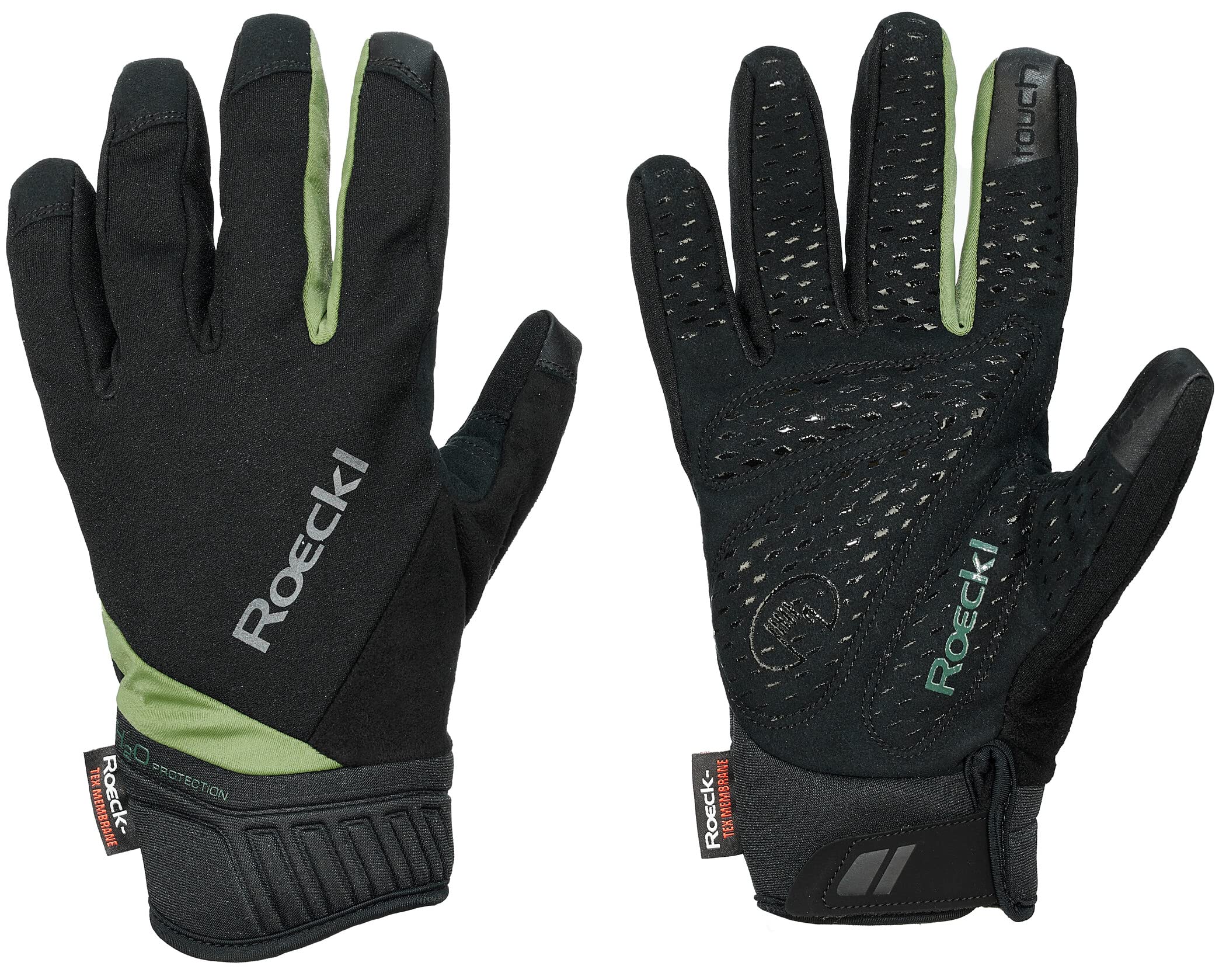 roeckl-ranten-winter-fahrradhandschuh-schwarz-gr-n-lang image 1