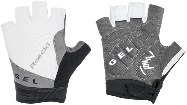 roeckl-itamos-kurze-fahrradhandschuhe-wei-silber-gr-10 image 1