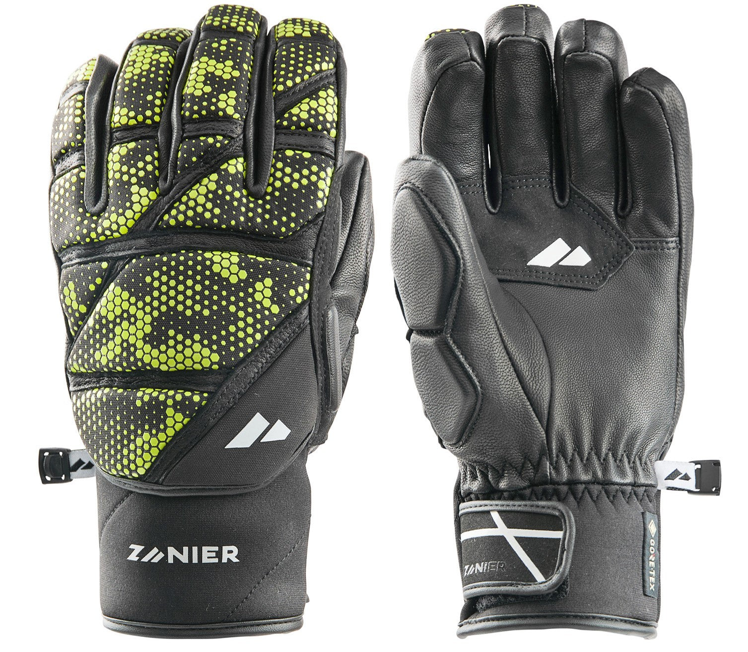 zanier-x-treme-xgx-lederhandschuhe-schwarz-gelb-gore-tex image 2