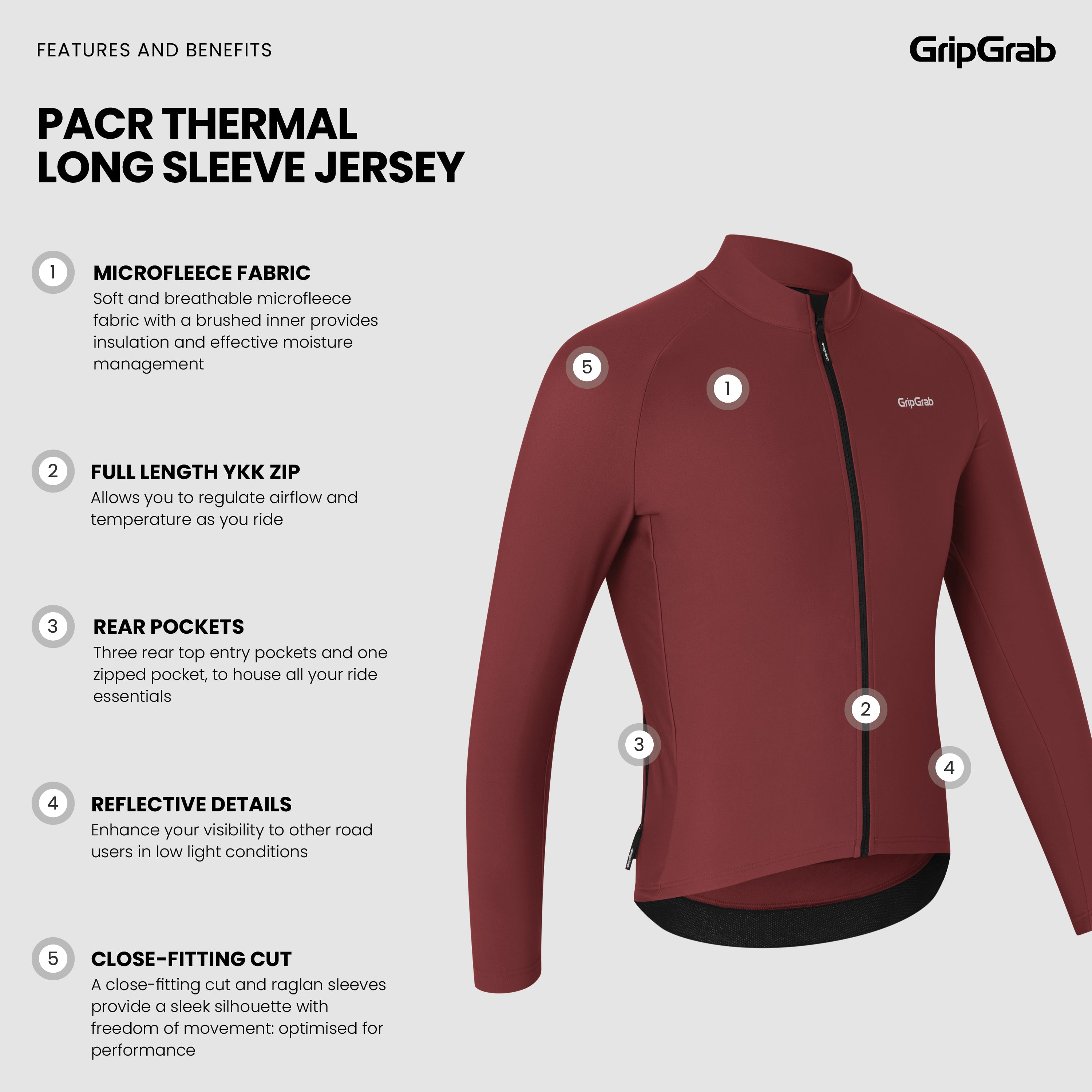 gripgrab-pacr-thermal-radtrikot-langarm-schwarz-winter image 4