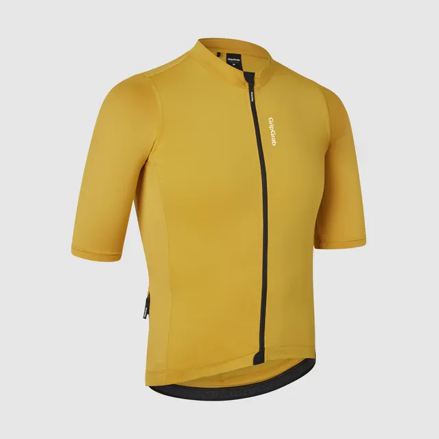 gripgrab-ride-radtrikot-kurzarm-senfgelb-taschen image 1