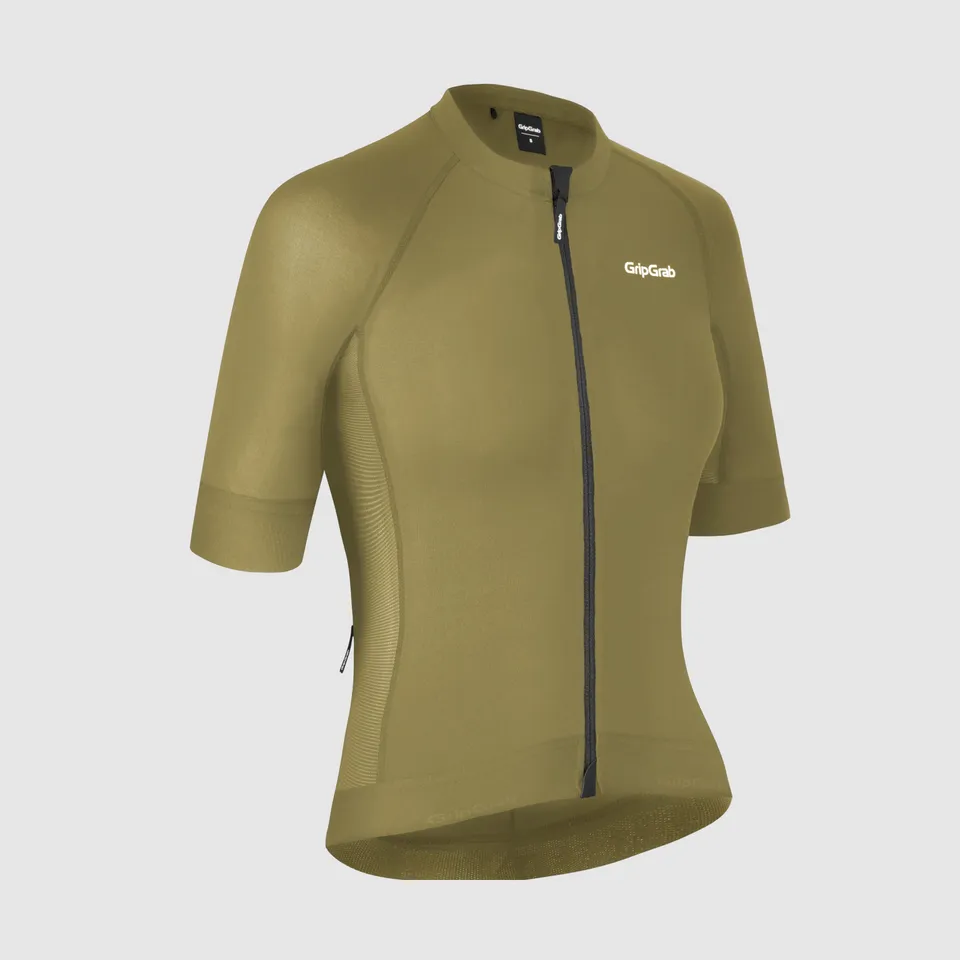 gripgrab-pacr-damen-kurzarm-radtrikot-olivgr-n image 1