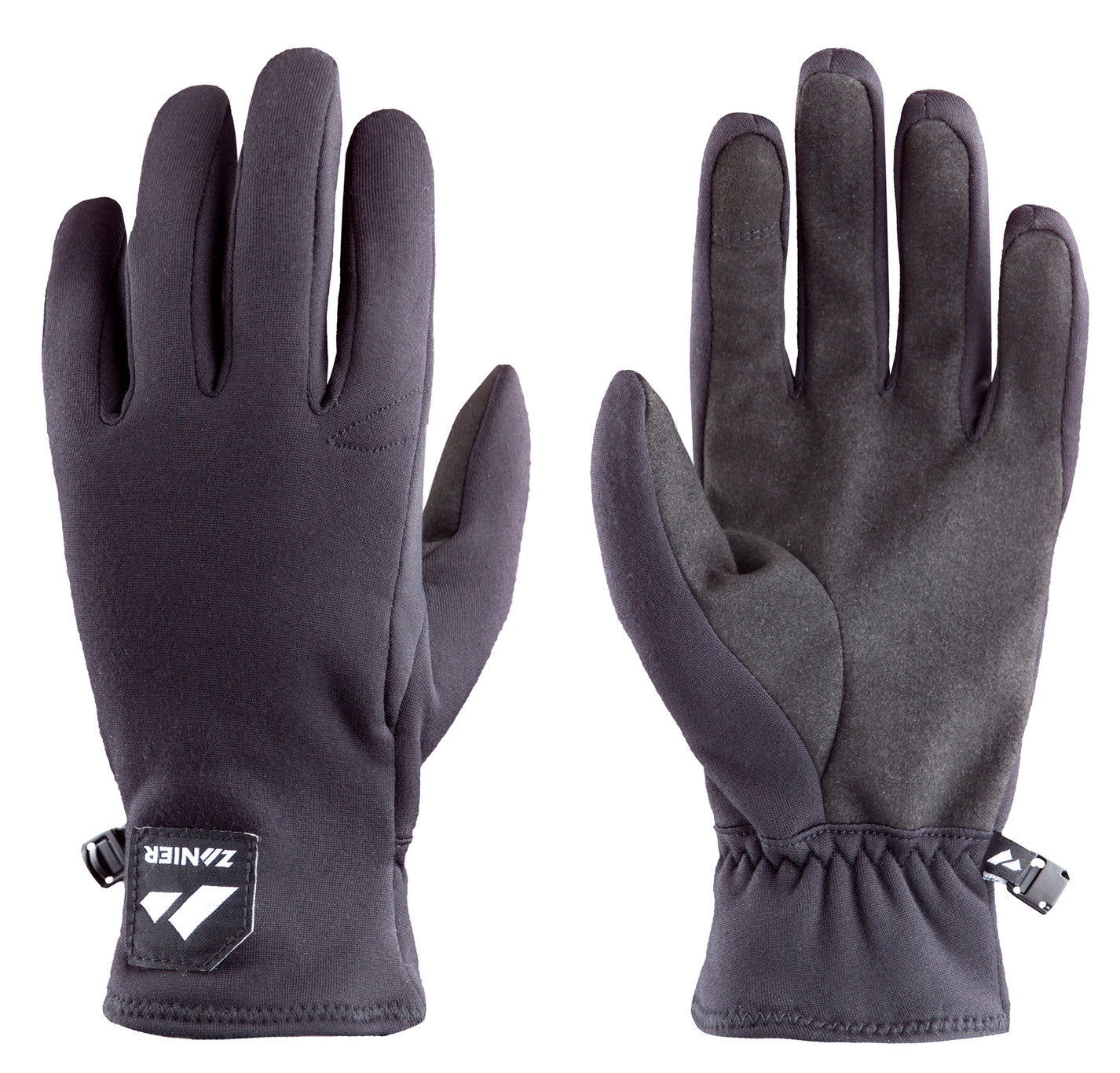 zanier-trail-softshell-handschuhe-schwarz-touchscreen image 2