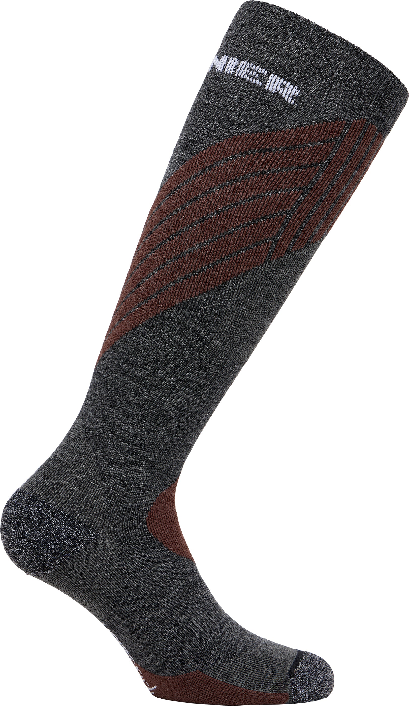 zanier-alpine-socks-skisocken-merinowolle-mittelgrau-schwarz image 3