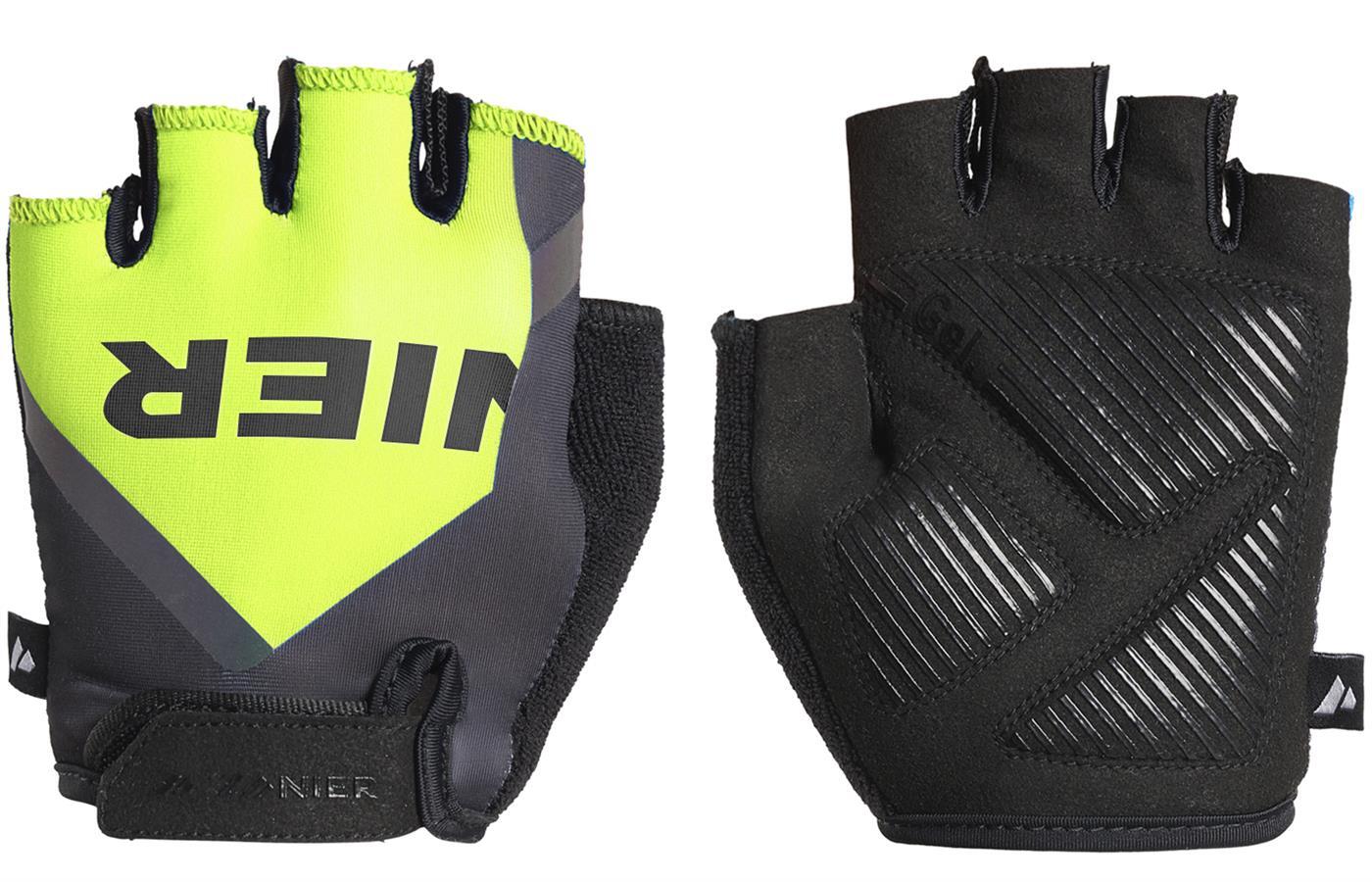 zanier-young-racer-kinder-fahrradhandschuhe-schwarz-gel-gr-4-6 image 1