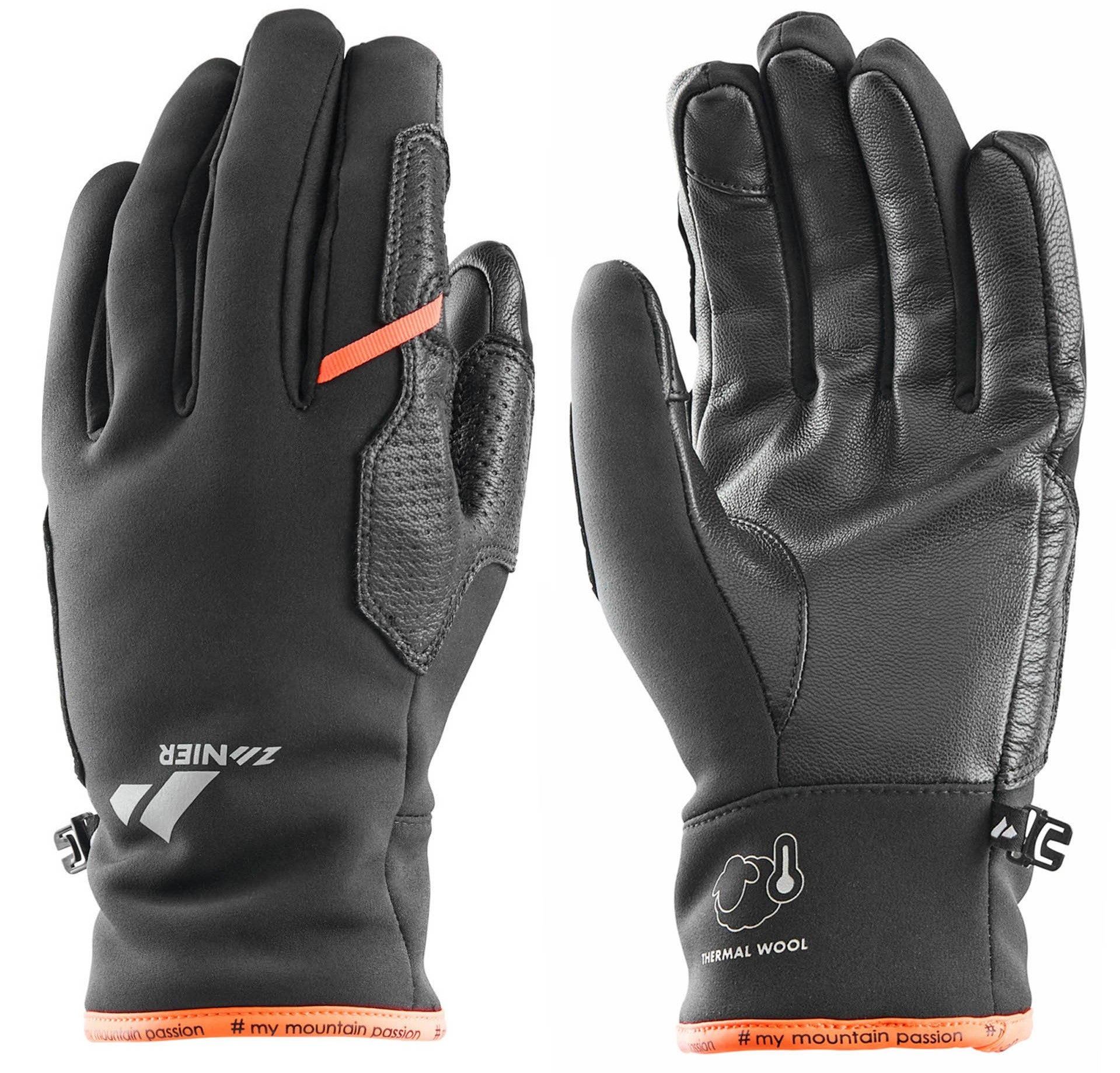 zanier-weisskugel-outdoor-handschuhe-schwarz-touch-softshell image 2