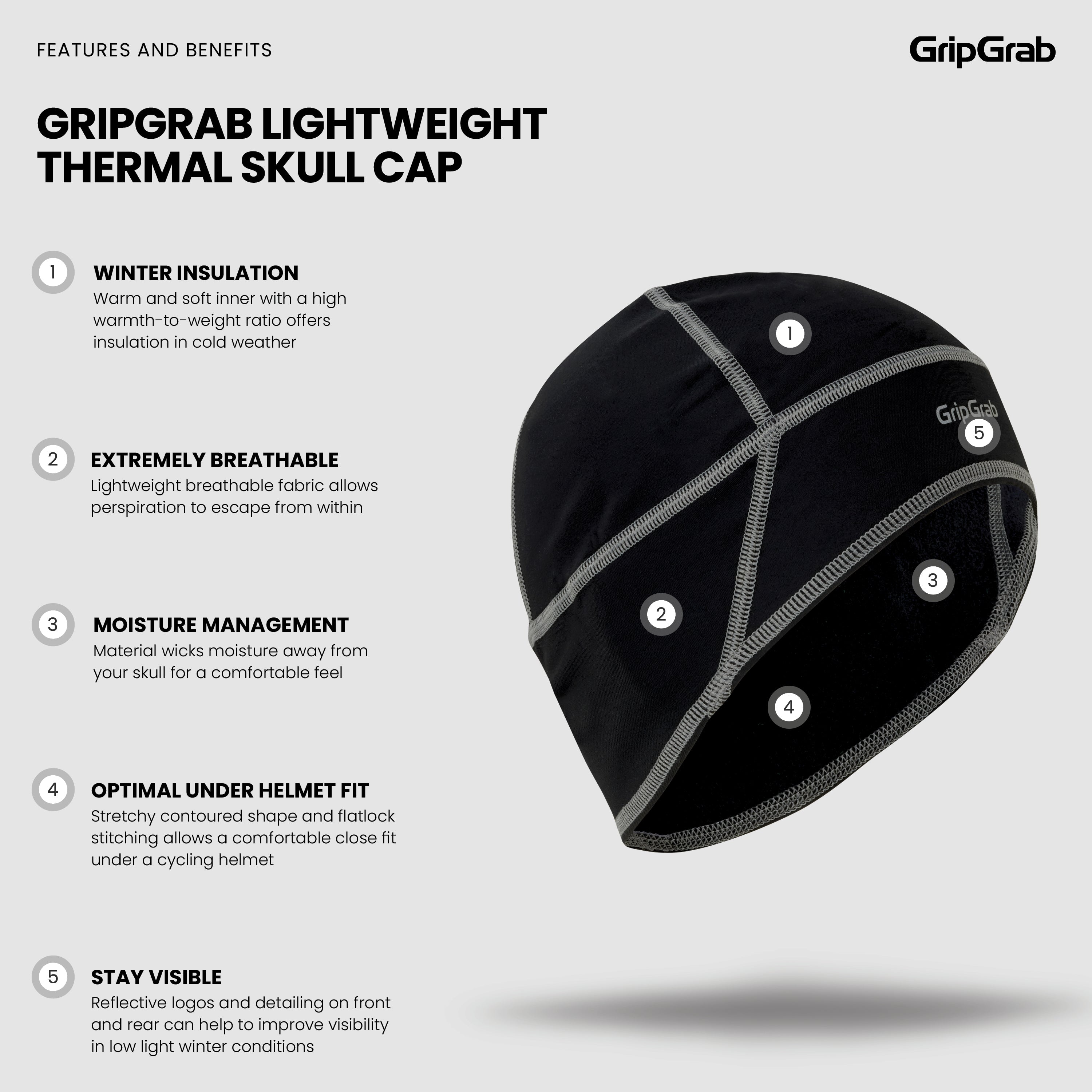 gripgrab-ride-thermo-fahrradm-tze-schwarz-gr-m image 7