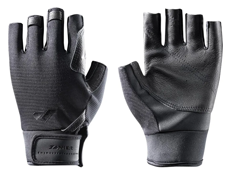 zanier-roter-turm-klettersteig-handschuhe-schwarz-leder image 1