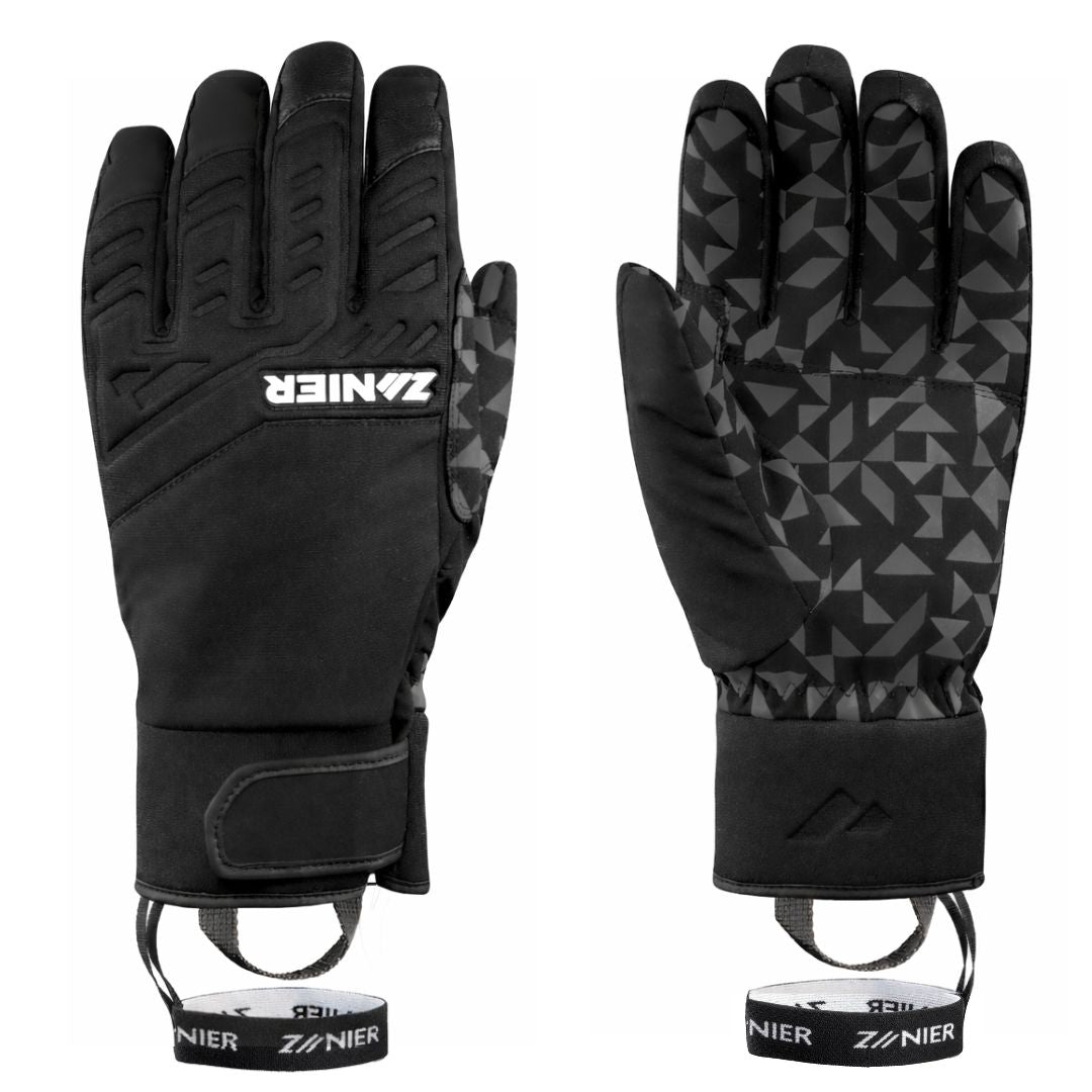 zanier-spring-stx-skihandschuhe-gr-8-schwarz-weiss-neopren-wasserdicht image 5