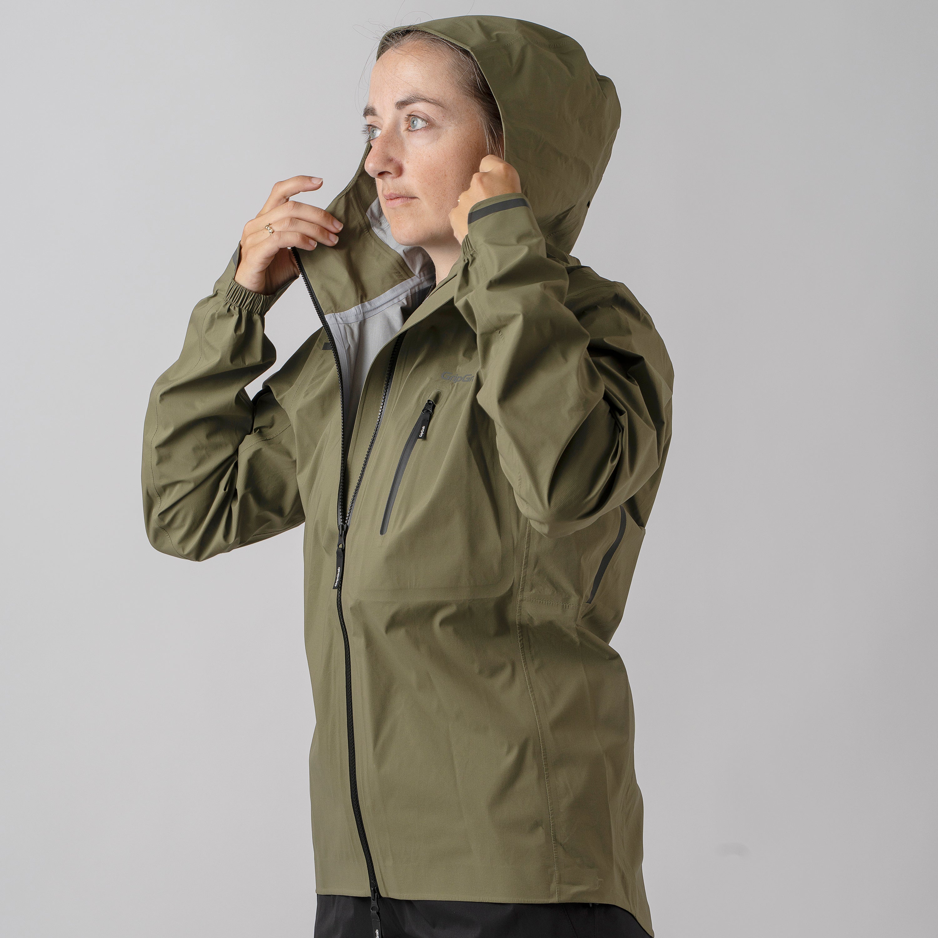 gripgrab-explr-regenjacke-olive-green-wasserdicht-leicht image 3