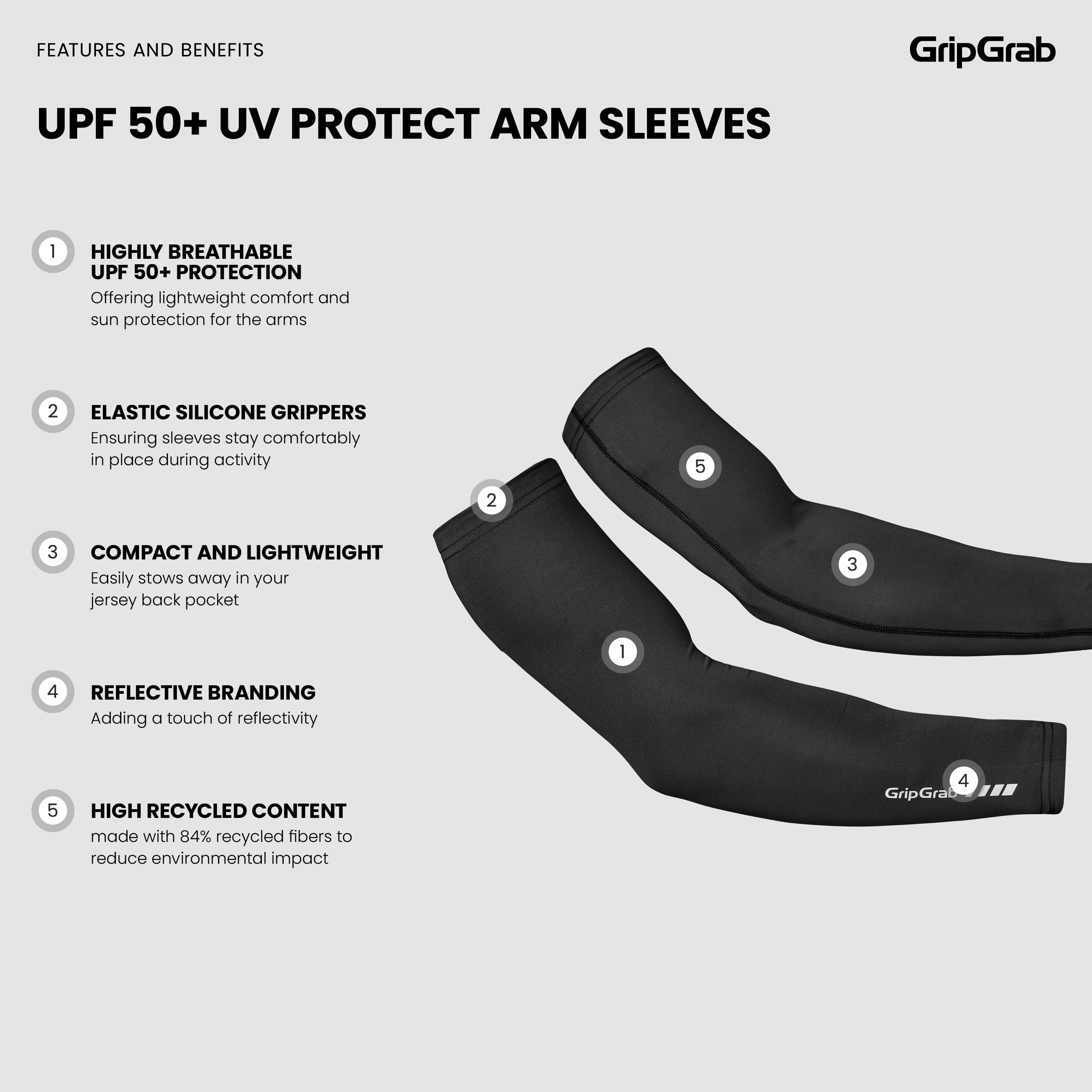 gripgrab-ride-upf-50-uv-armlinge-sonnenschutz-schwarz image 5