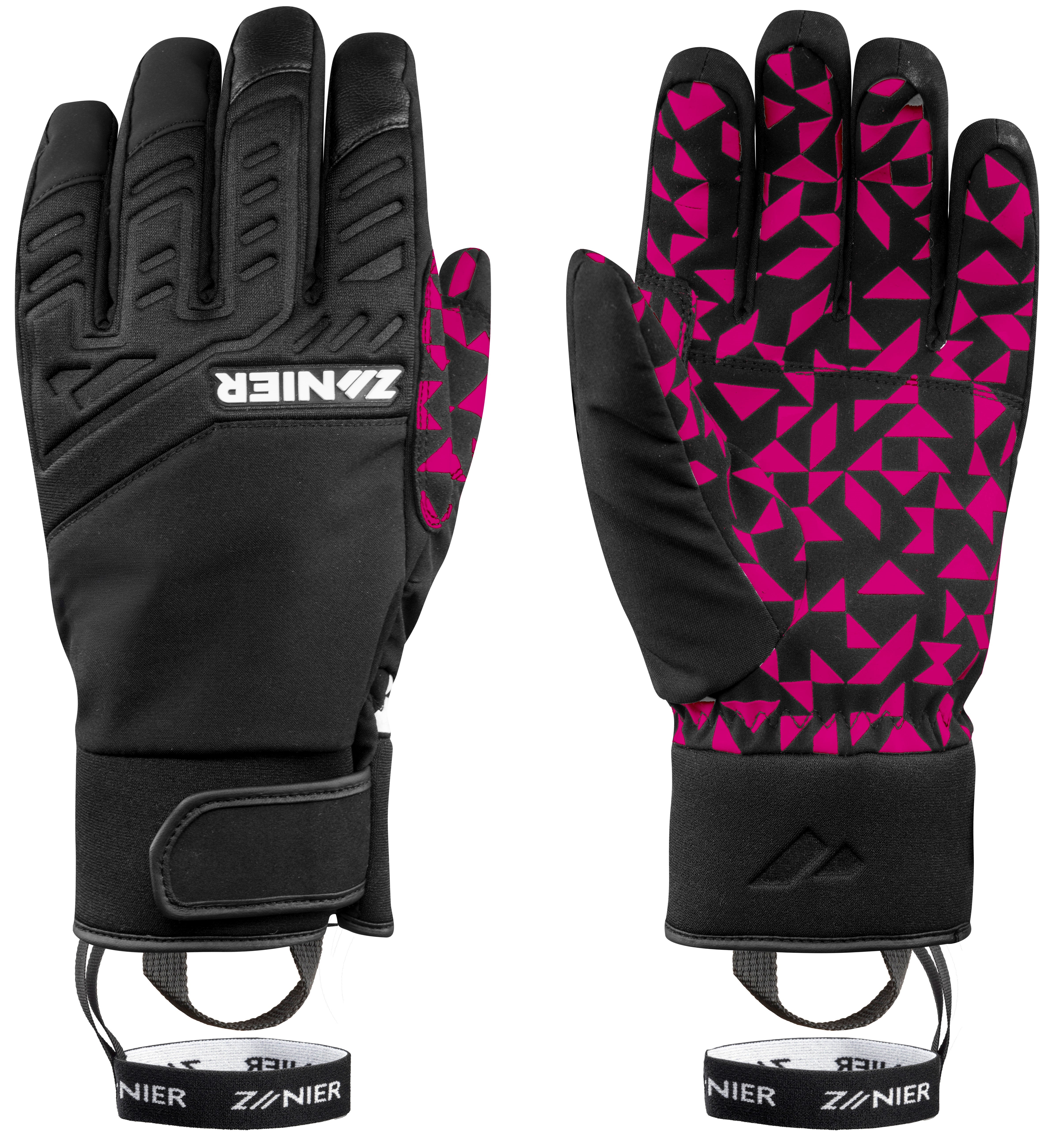zanier-spring-stx-skihandschuhe-gr-8-schwarz-weiss-neopren-wasserdicht image 2