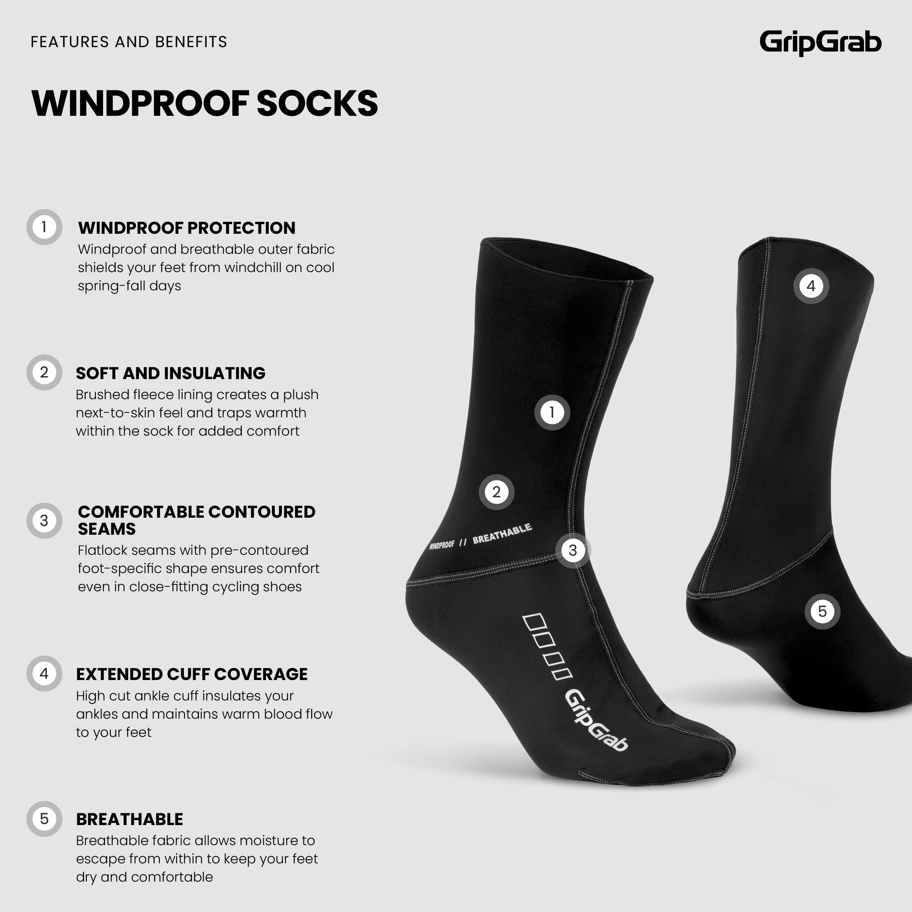 gripgrab-ride-fahrradsocken-schwarz-winddicht-gr-m image 6