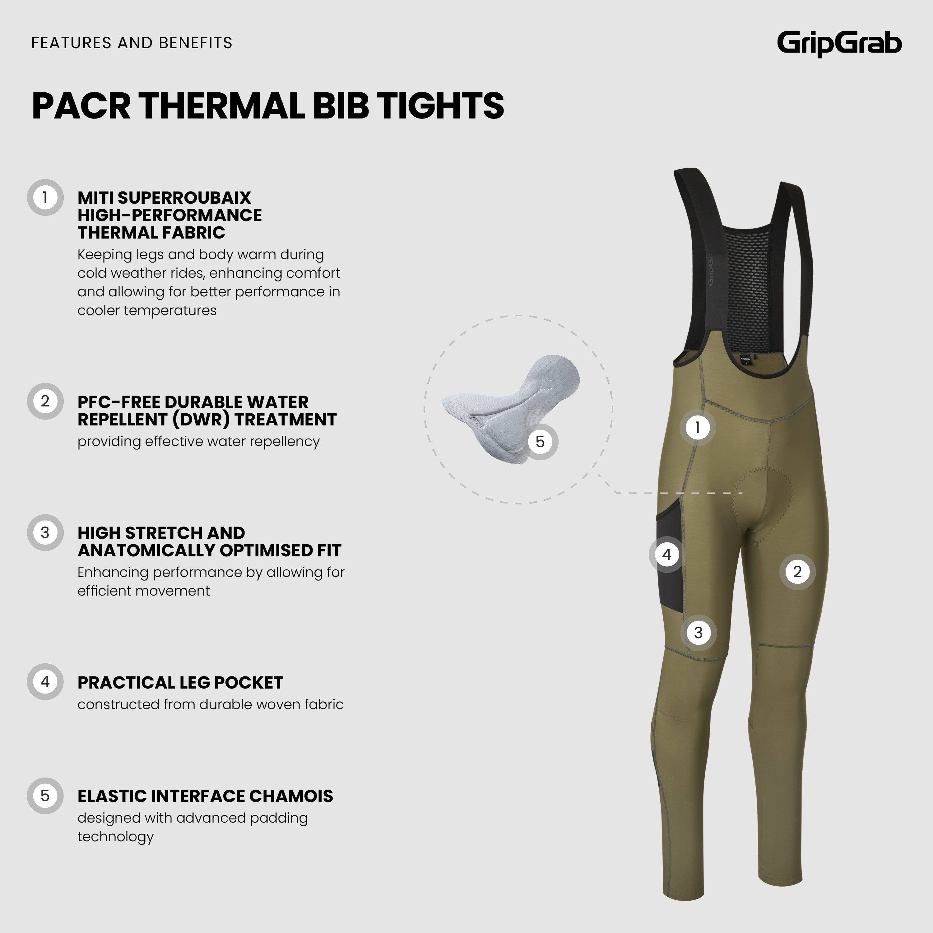 gripgrab-pacr-thermal-tr-gerhose-herren-schwarz-mit-sitzpolster image 5