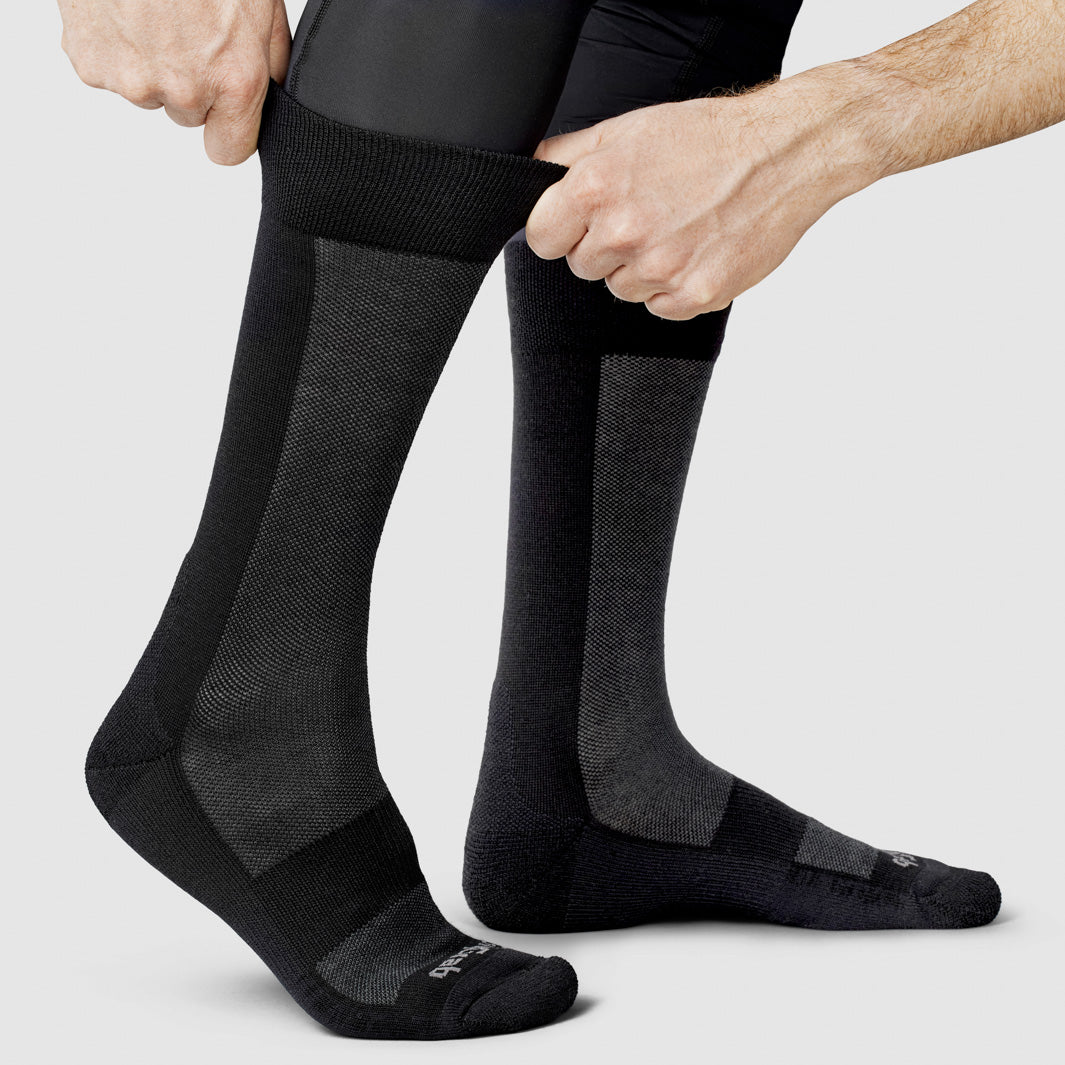 gripgrab-ride-alpine-merino-high-cut-wintersocken-schwarz-merinowolle image 5